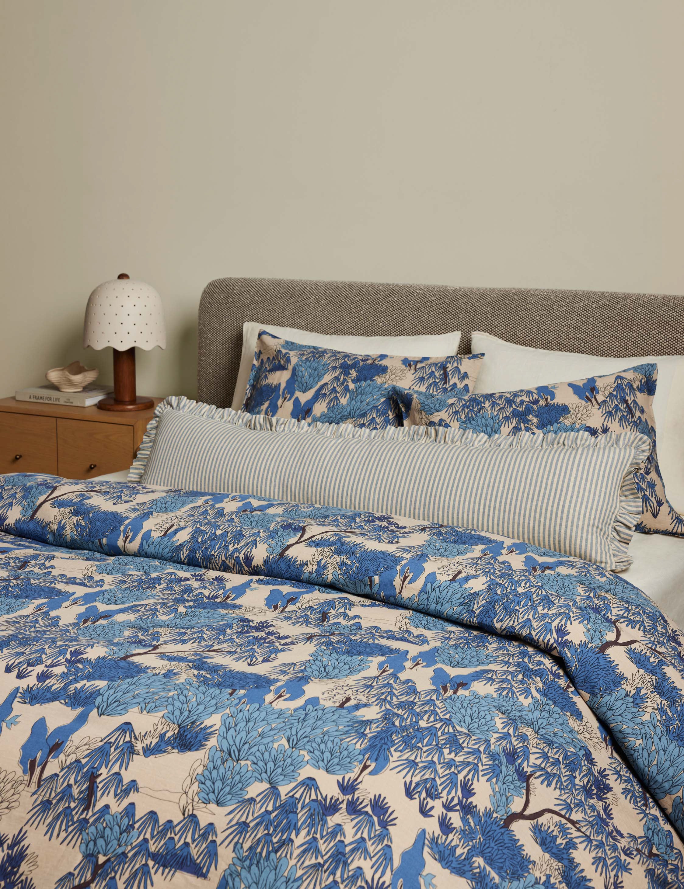 Lulu and Georgia Garden Walk Linen Cotton Duvet Cover by Sarah Sherman Samuel - view 2
