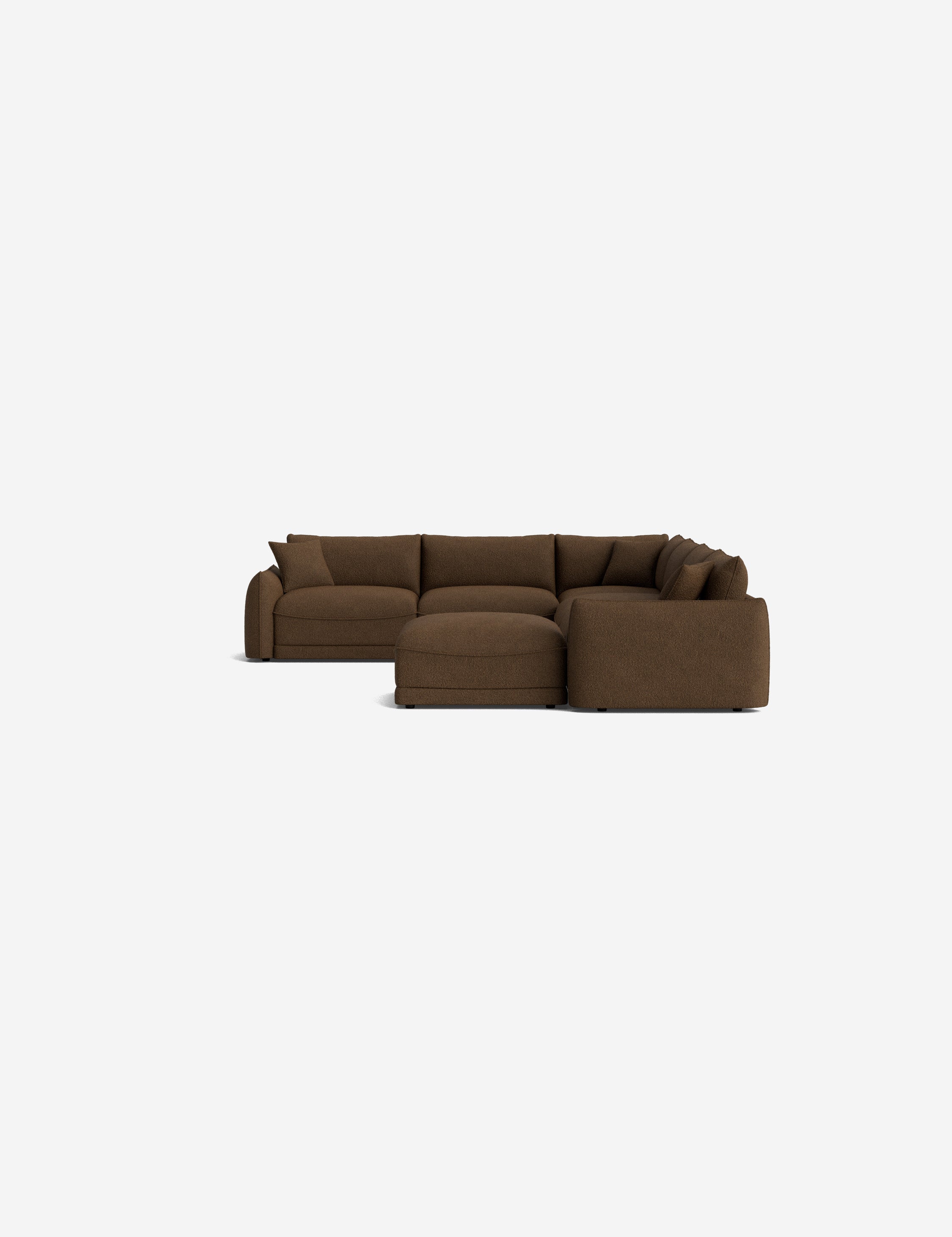 Lulu and Georgia Balmer Modular Corner Sectional Sofa With Ottoman - view 80