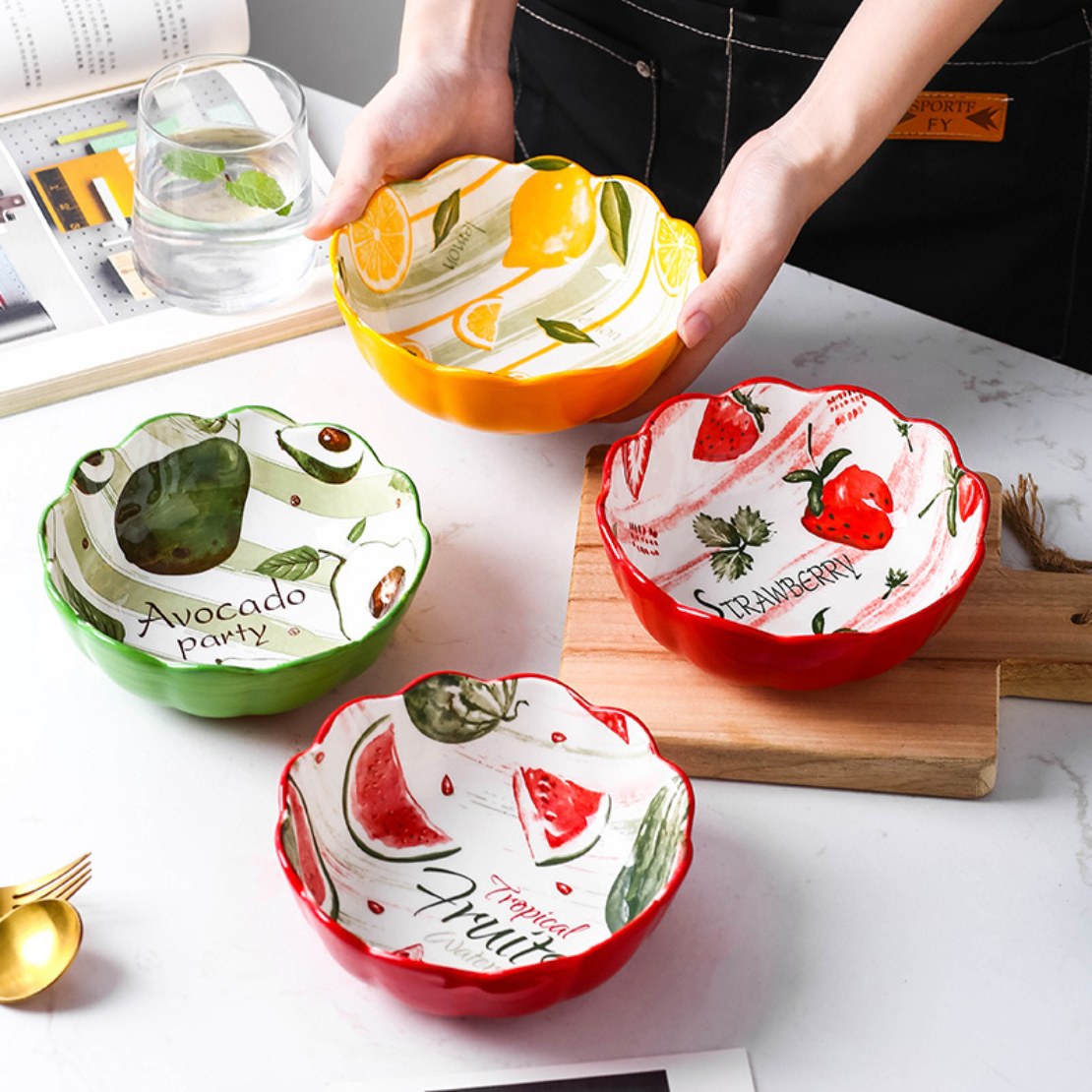 Nestasia Ceramic Fruit Bowl 530 ml