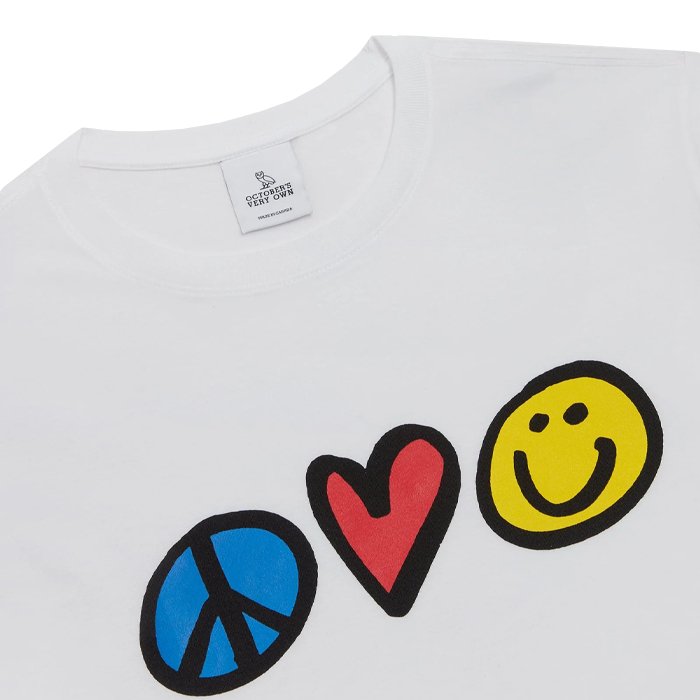 HYPE ELIXIR Ovo Peace Love Happiness T-shirt White - view 2