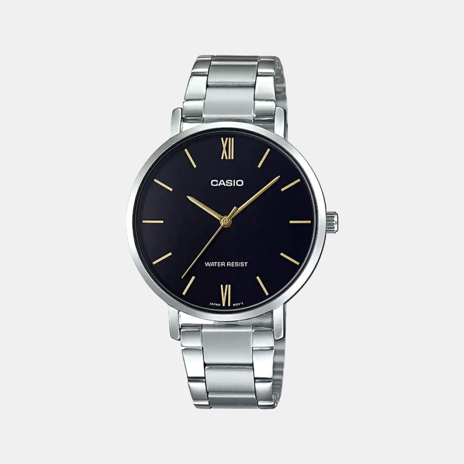 Casio Enticer Women Quartz Black Dial Analog Stainless Steel Watch A1622