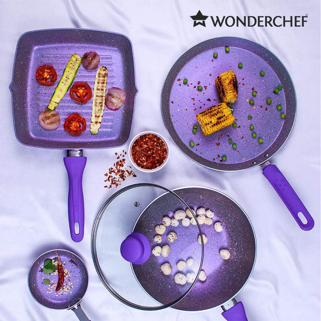 Wonderchef Celebration Aluminum Non-Stick Cookware 5 pc Set - view 7