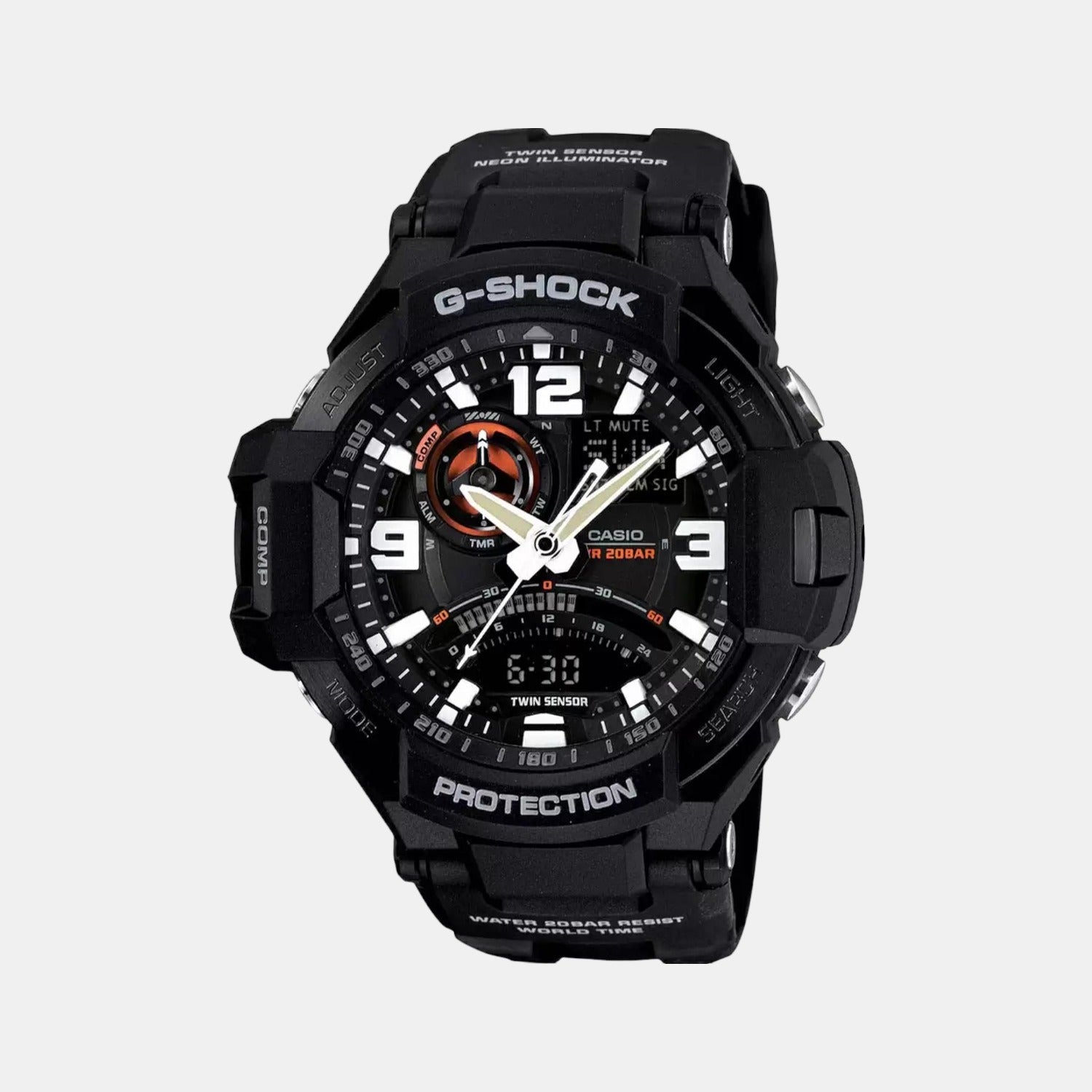 Casio G-Shock Men Quartz Black Dial Analog-Digital Resin Watch G435