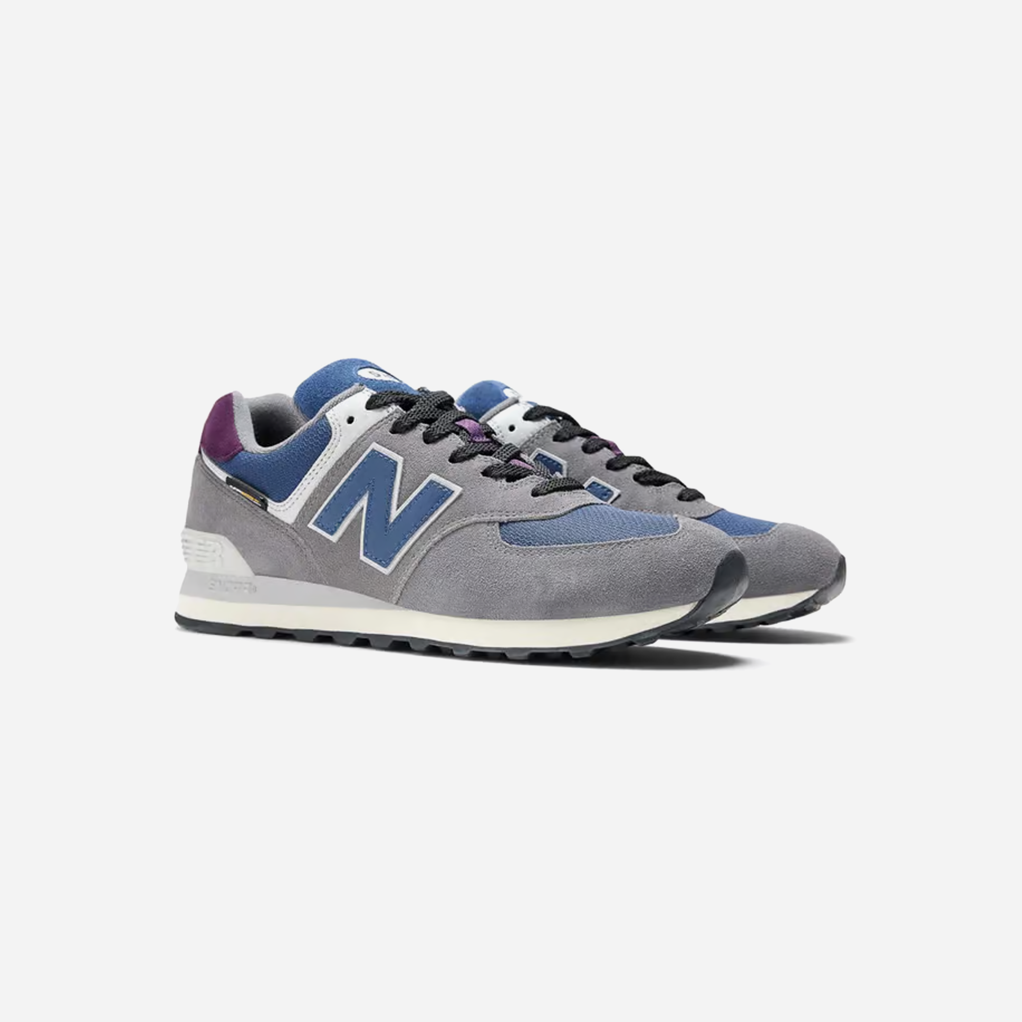 New Balance Unisex 574 Apollo Grey Navy - view 2