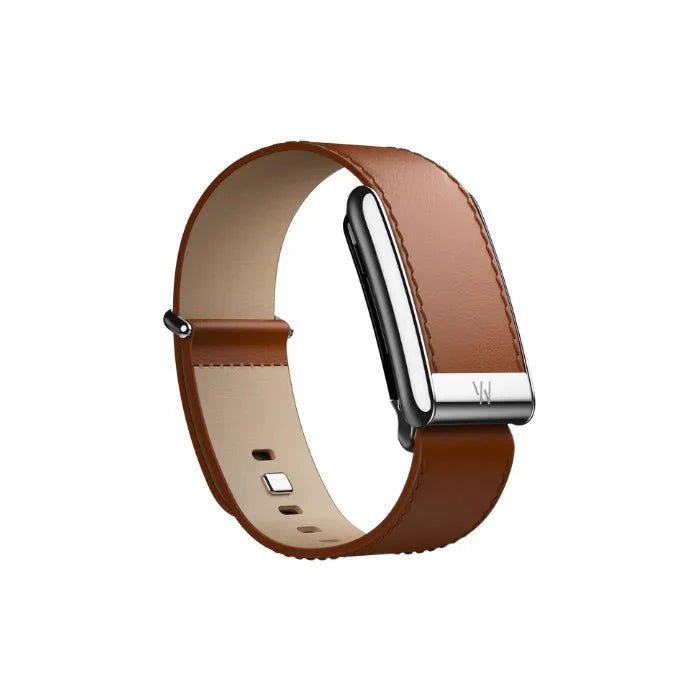 Whoop 5 0 – HYPE ELIXIR Whoop 5.0 Leatherluxe Straight Chestnut/Cream with Titanium Band (12 Month Peak Subscription Included)
