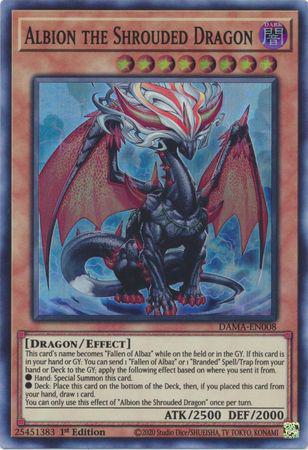 Yu-Gi-Oh! Albion the Shrouded Dragon - DAMA-EN008 - Super Rare - 1st Edition