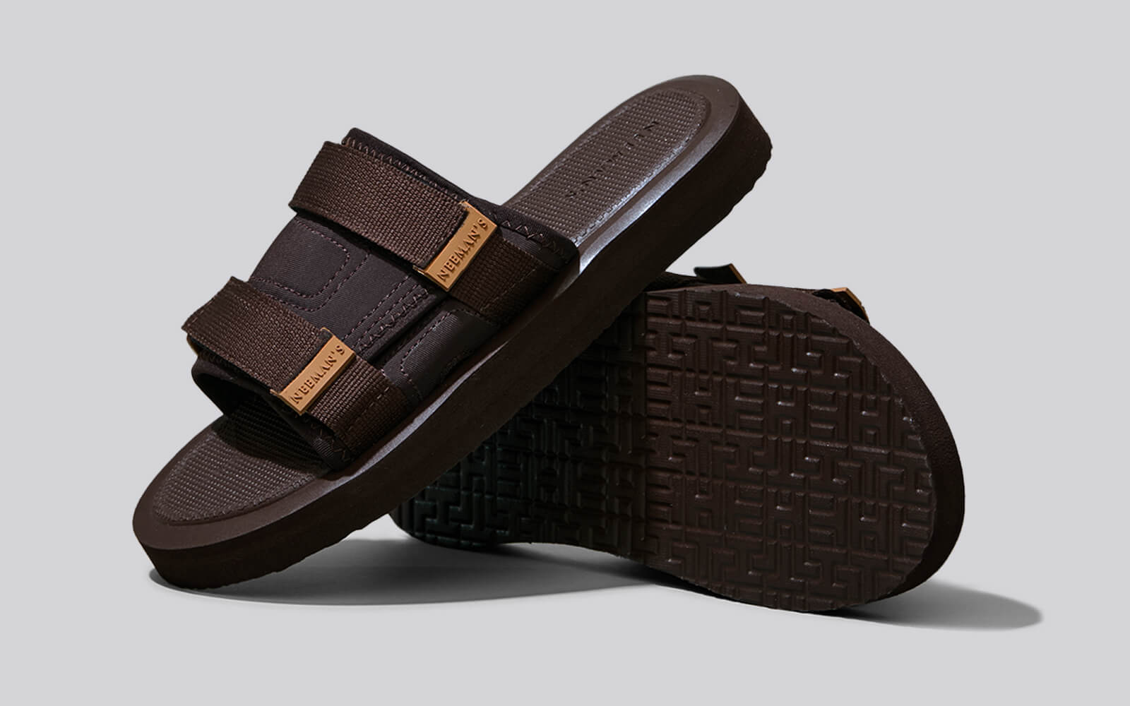 Neeman's Breezy Fluff Sandals : Brown - view 7