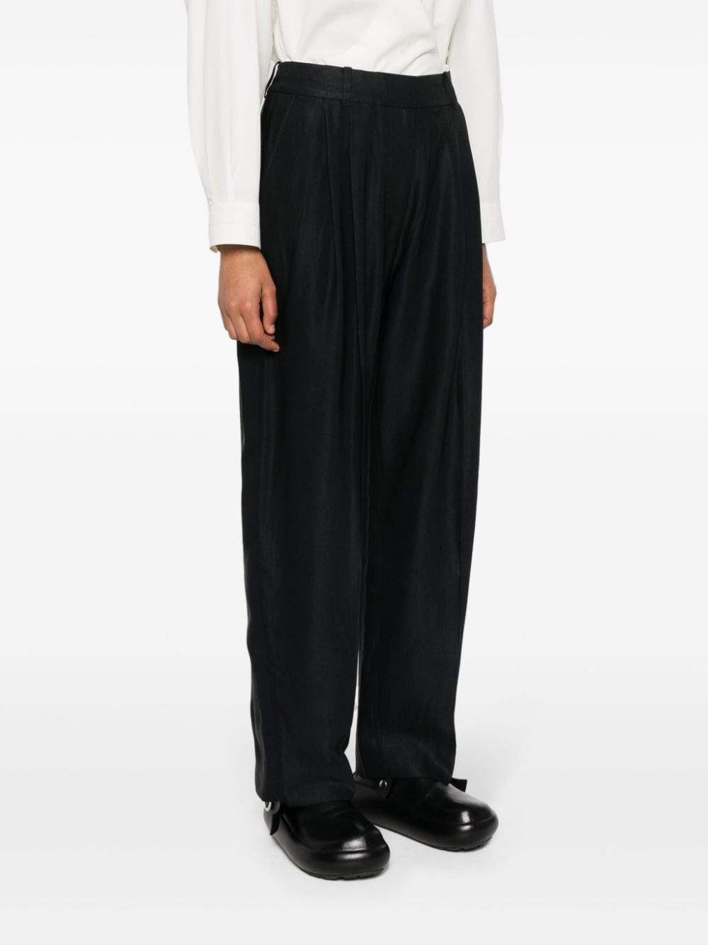 Studio Nicholson Pre Wool wide leg trousers – Viscose 84% Linen 16% - view 5