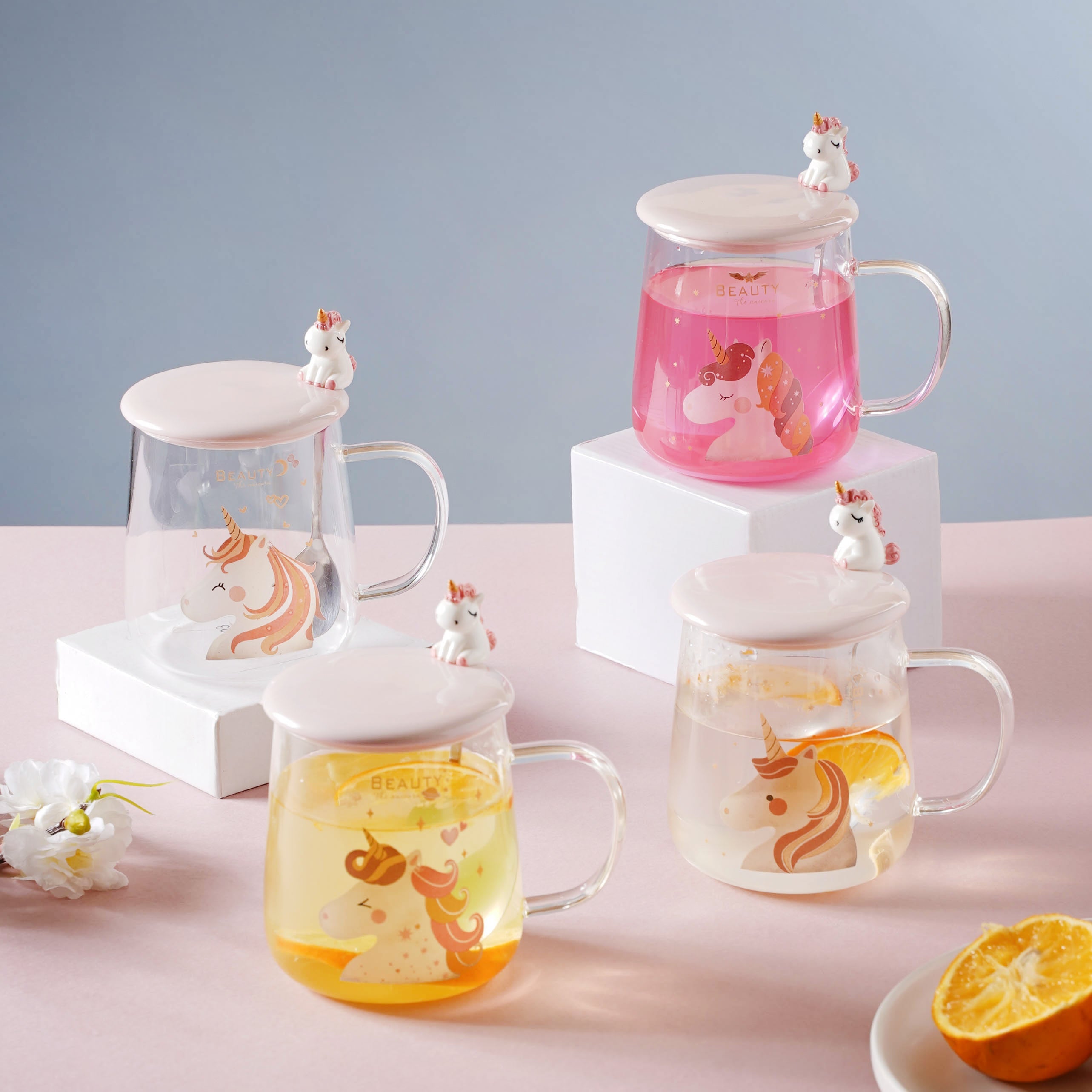 Nestasia Unicorn Glass Mug