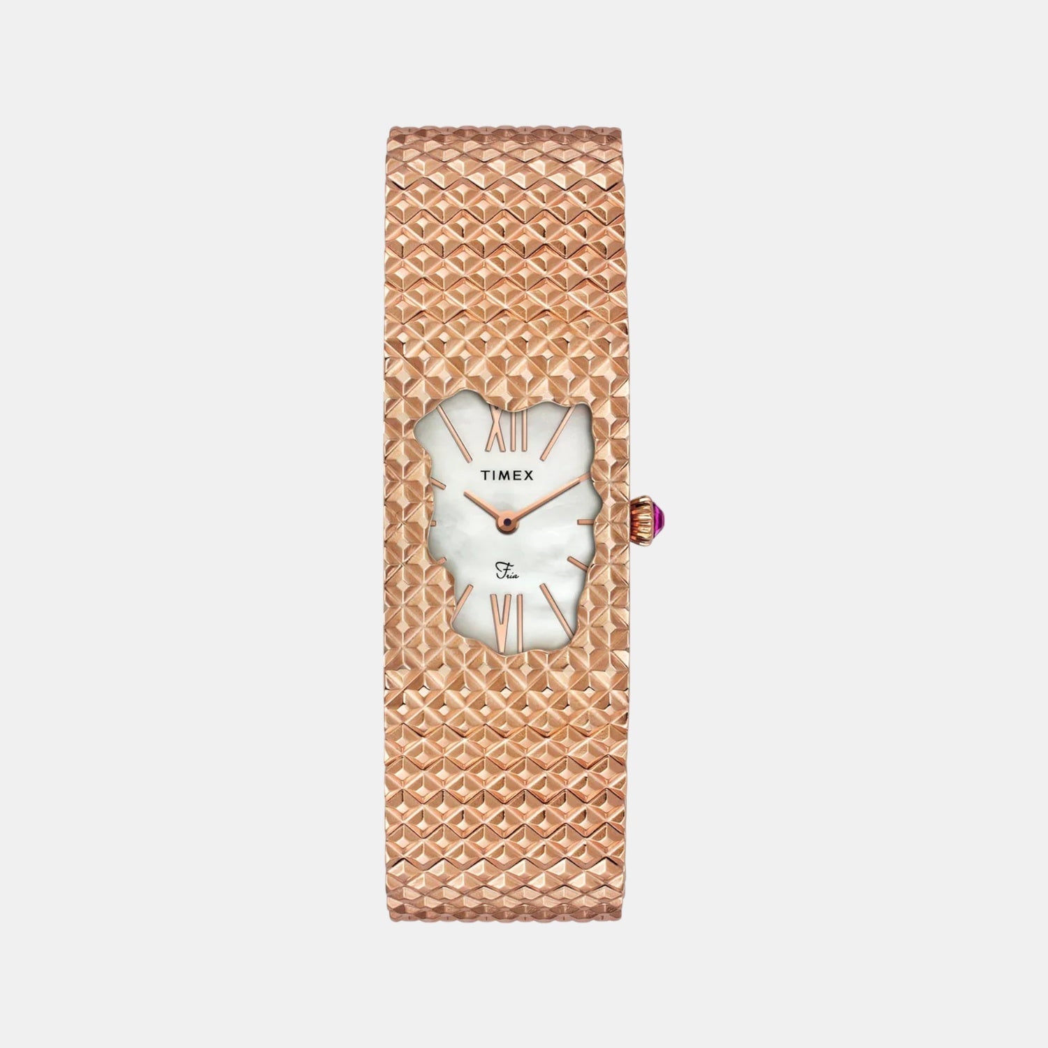 Timex Fria Women Quartz Mother Of Pearl Dial Analog Stainless Steel Watch TWEL77702