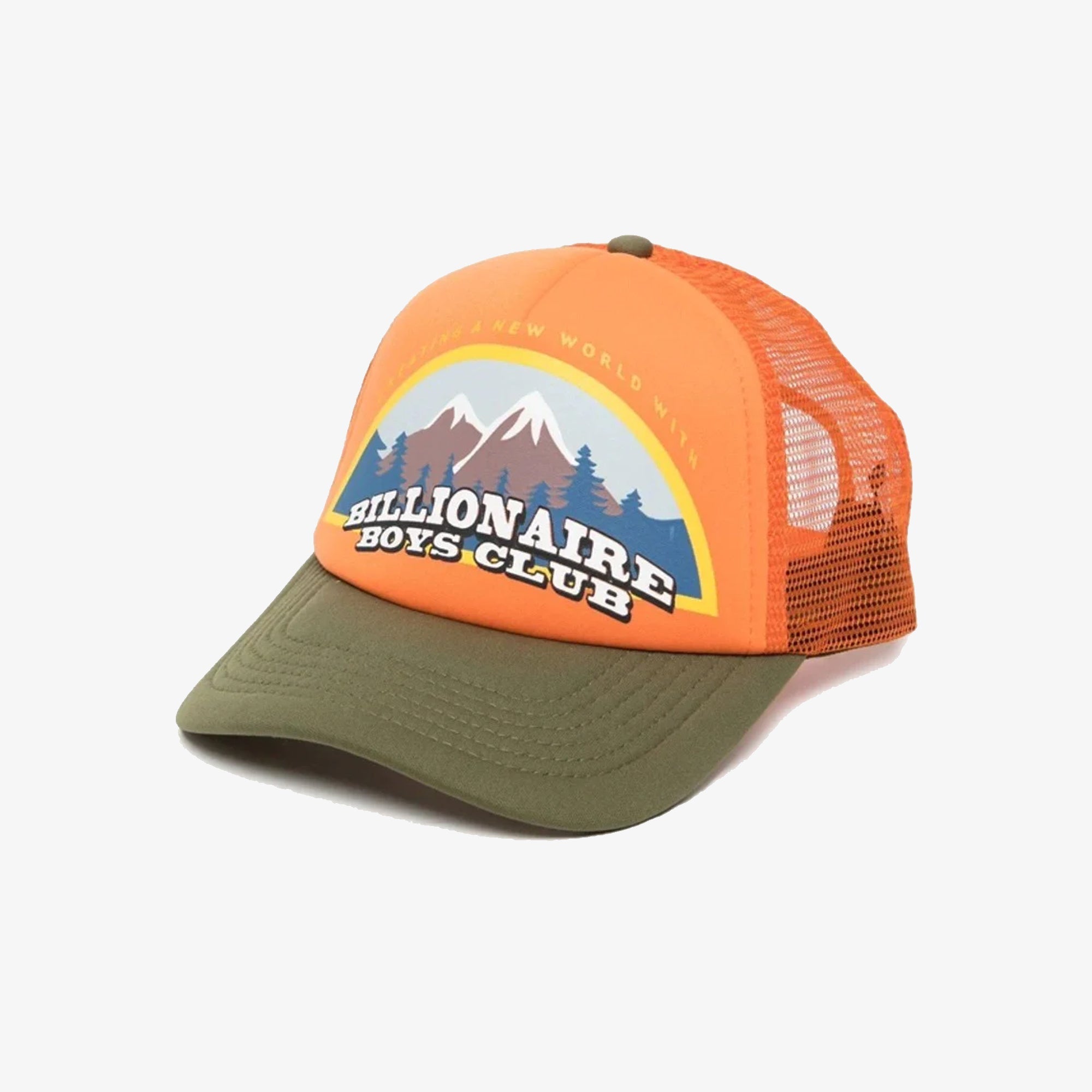 Billionaire Boys Club | NATIONAL PARK TRUCKER CAP { ORANGE - view 2