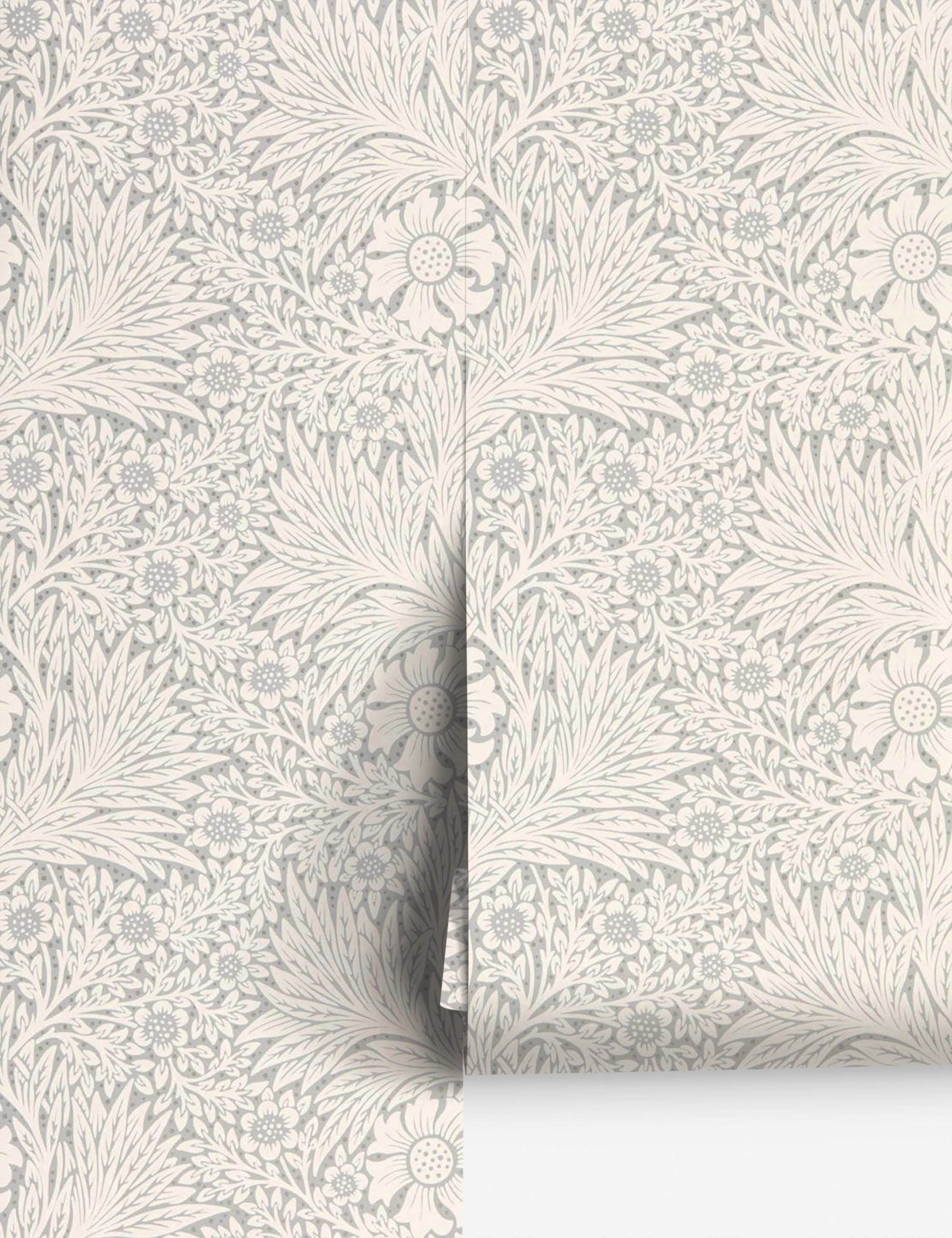 Lulu and Georgia Pure Marigold Wallpaper by Morris & Co. - view 2
