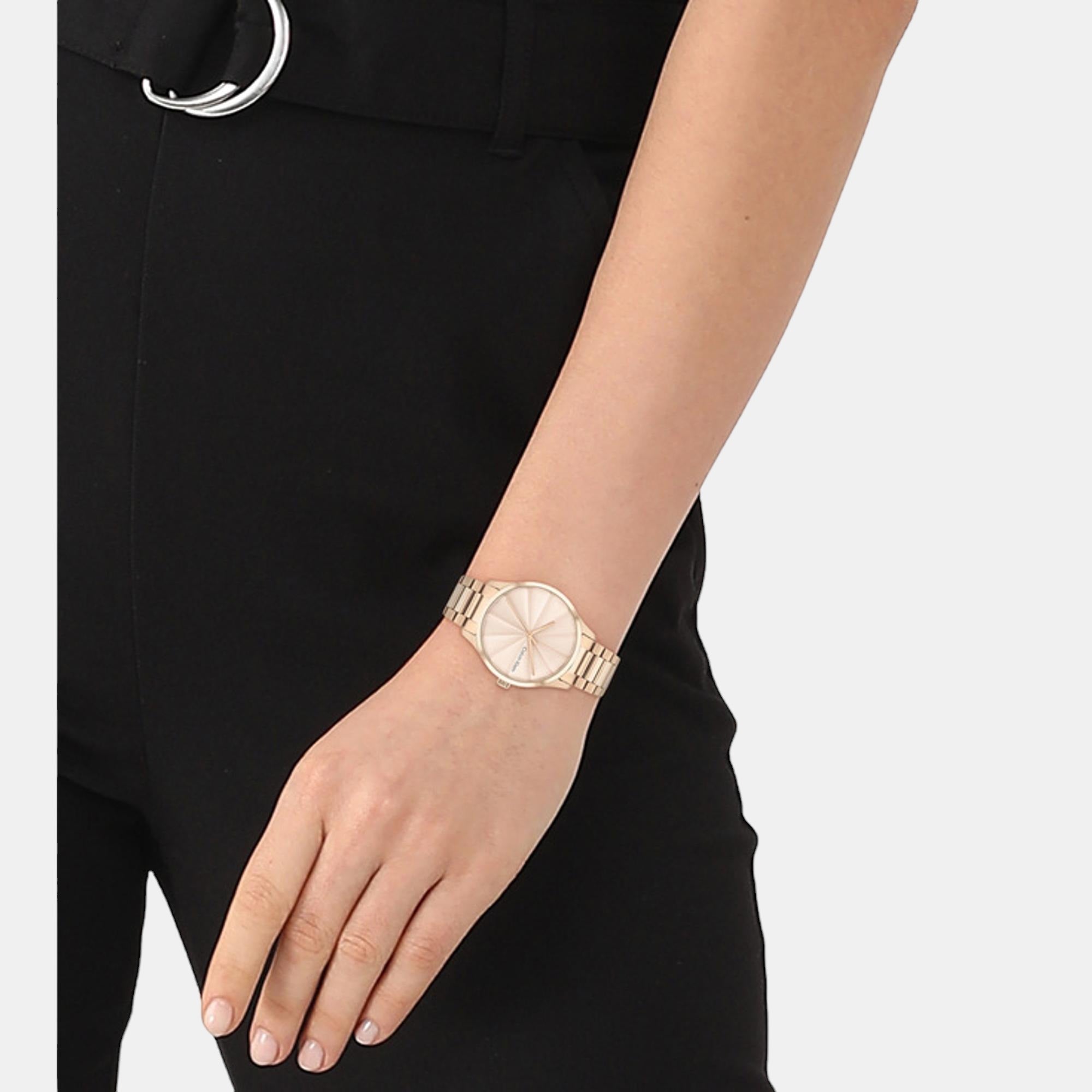 Calvin Klein Ck Burst Unisex Quartz Rose Gold Dial Analog Stainless Steel Watch 25200231 - view 4