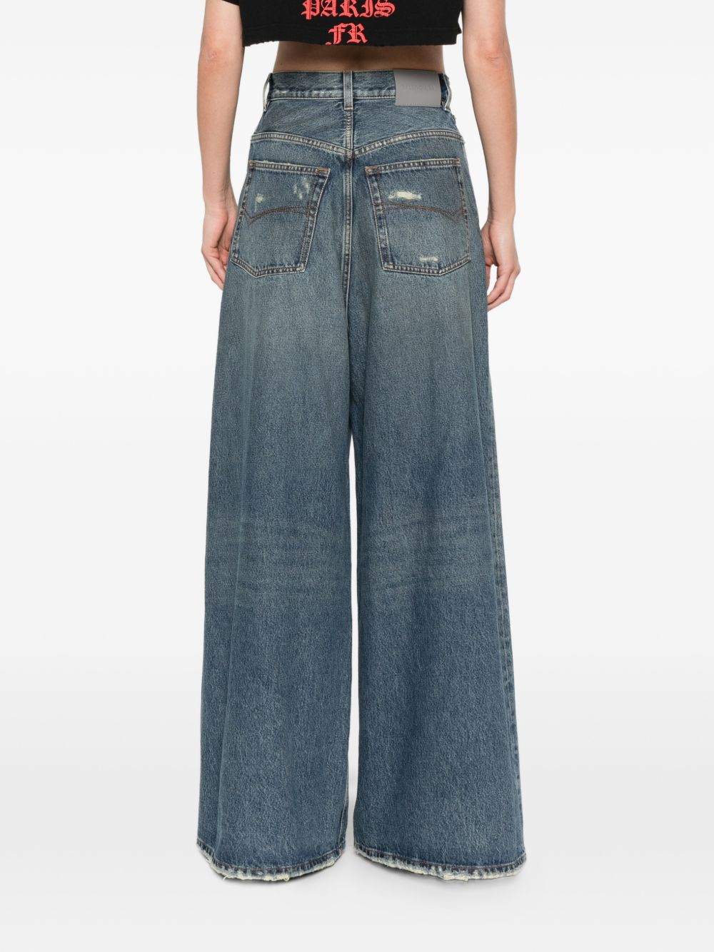 Balenciaga Flared denim jeans – Calf Leather 100% - view 2