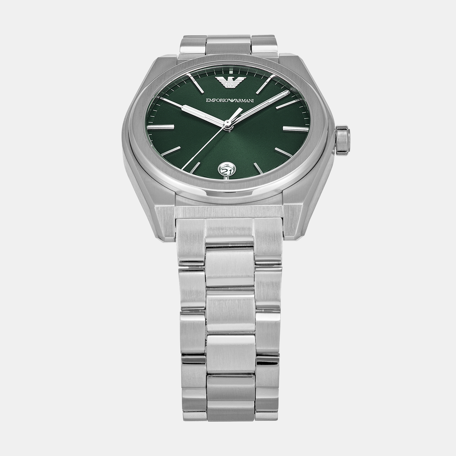 Emporio Armani Federico Men Quartz Green Dial Analog Stainless Steel Watch AR11621 - view 2