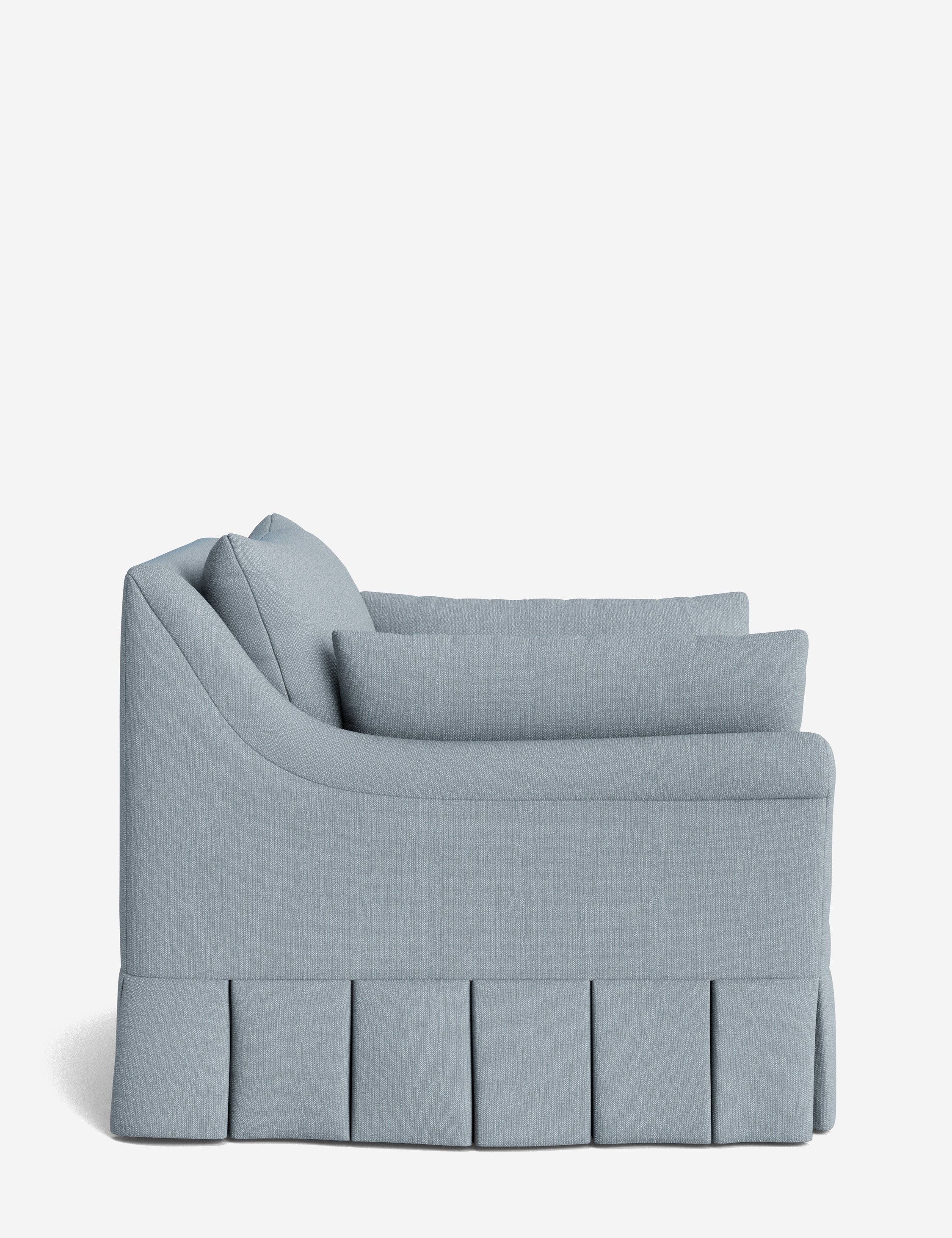 Lulu and Georgia Portola Rolled Arm Luxe Depth Pleated Chair - view 88