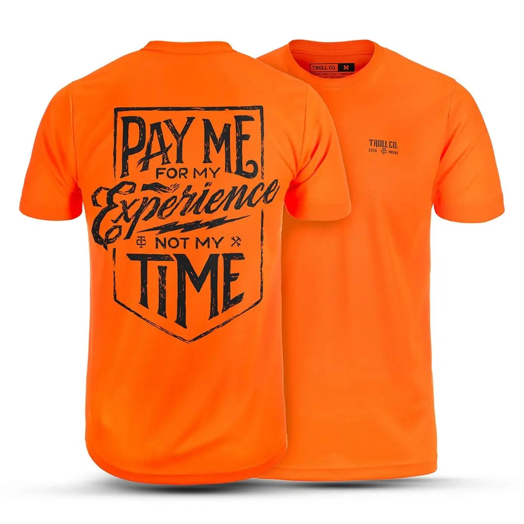 Radial Pay Me Tee – Bright Orange