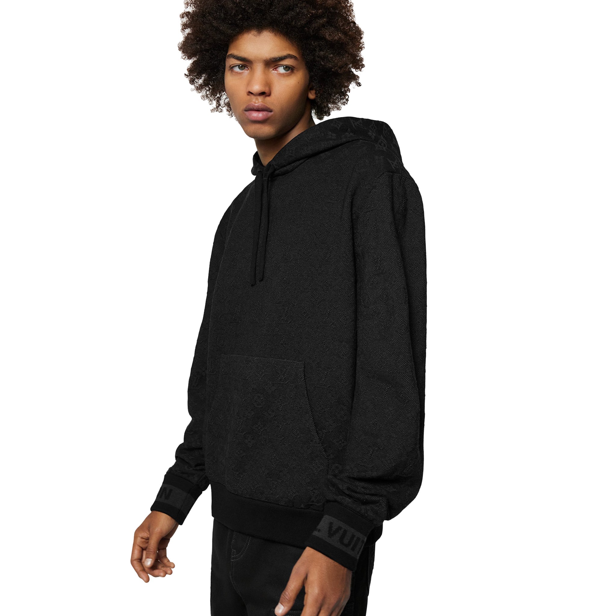 Louis Vuitton Monogram Anthracite Grey Hoodie - view 2