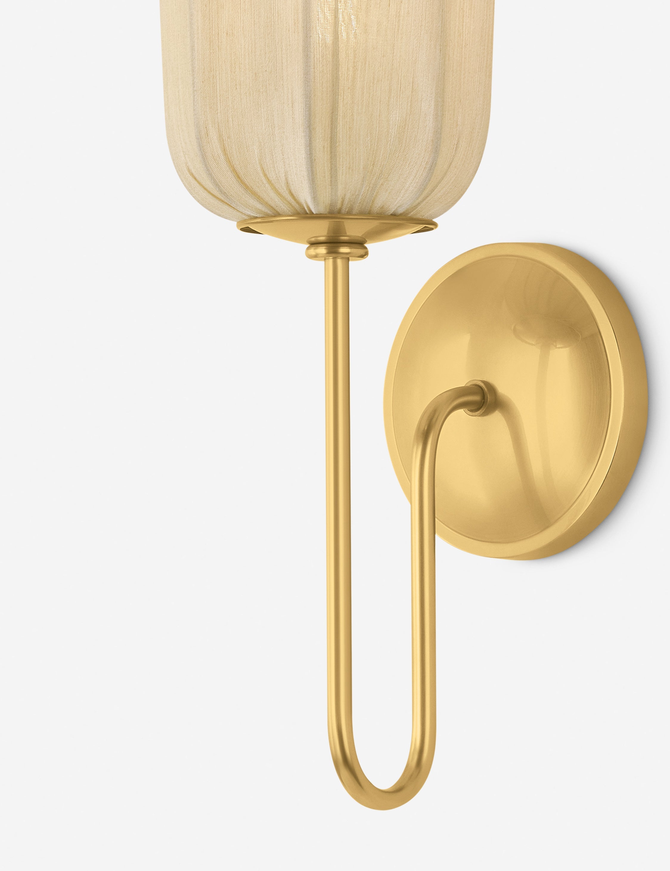 Lulu and Georgia Tierna Sconce – Aged Brass - view 2