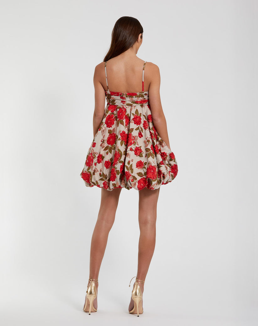 Mac Duggal 11822 Homecoming Floral Short Mini Cocktail Dress - view 2