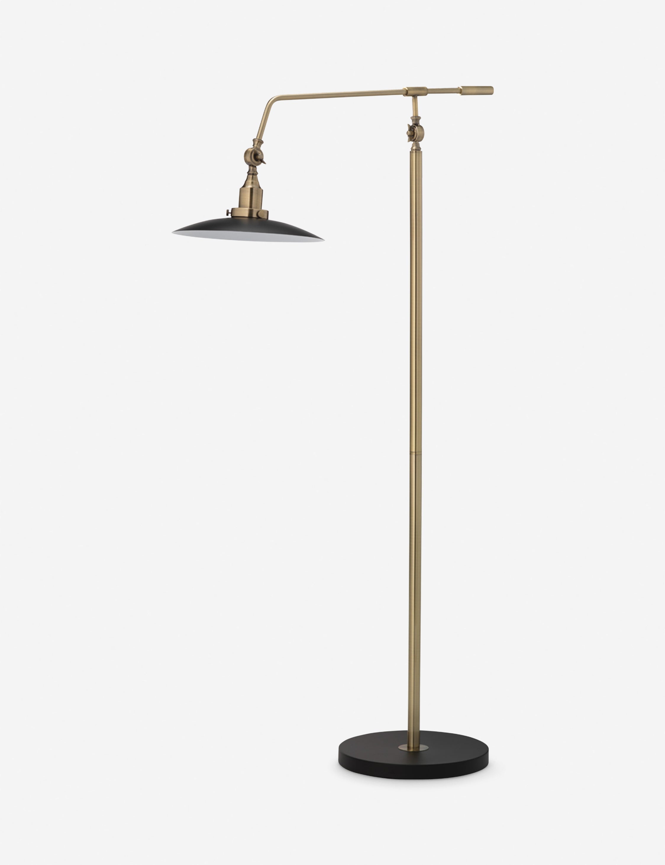 Lulu and Georgia Whitman Task Floor Lamp – Antique Brass