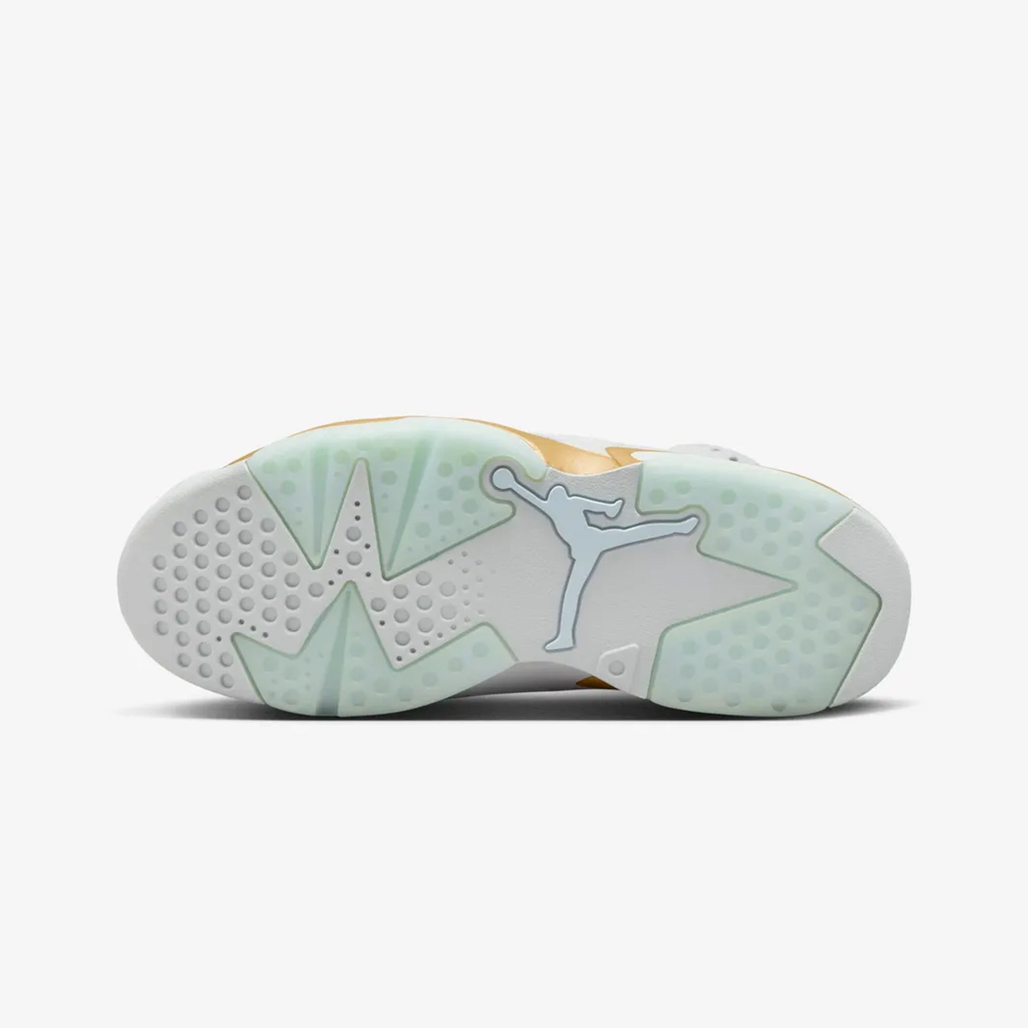 Jordan | Air Jordan 6 Retro "pearl" { Pure Platinum/glacier Blue-metallic Gold - view 7
