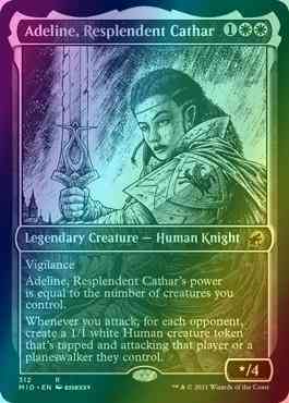 Adeline resplendent cathar – Magic Adeline, Resplendent Cathar [312] [Eternal Night Showcase] [Innistrad: Midnight Hunt] [Foil]