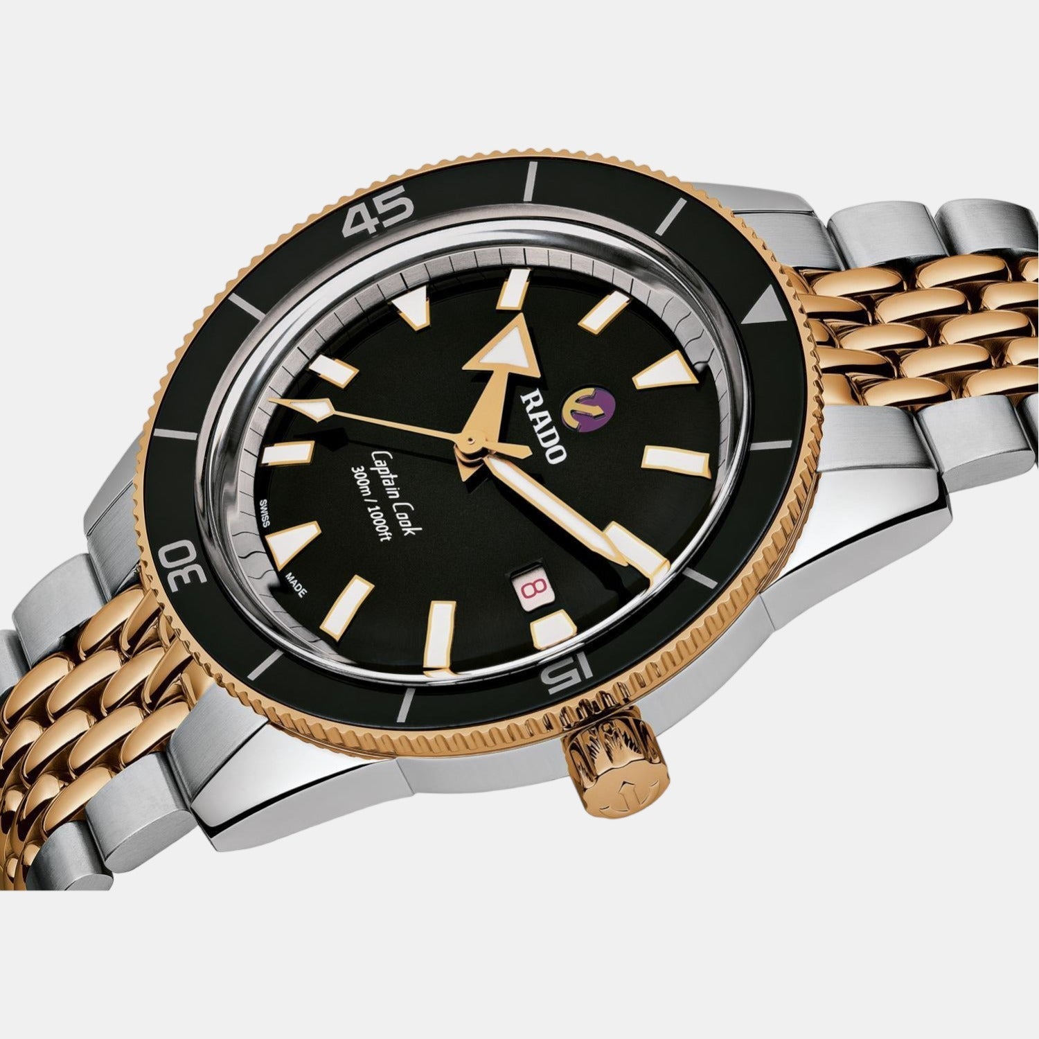 Rado Captain Cook Men Automatic Black Dial Analog Stainless Steel Watch R32137153 - view 2