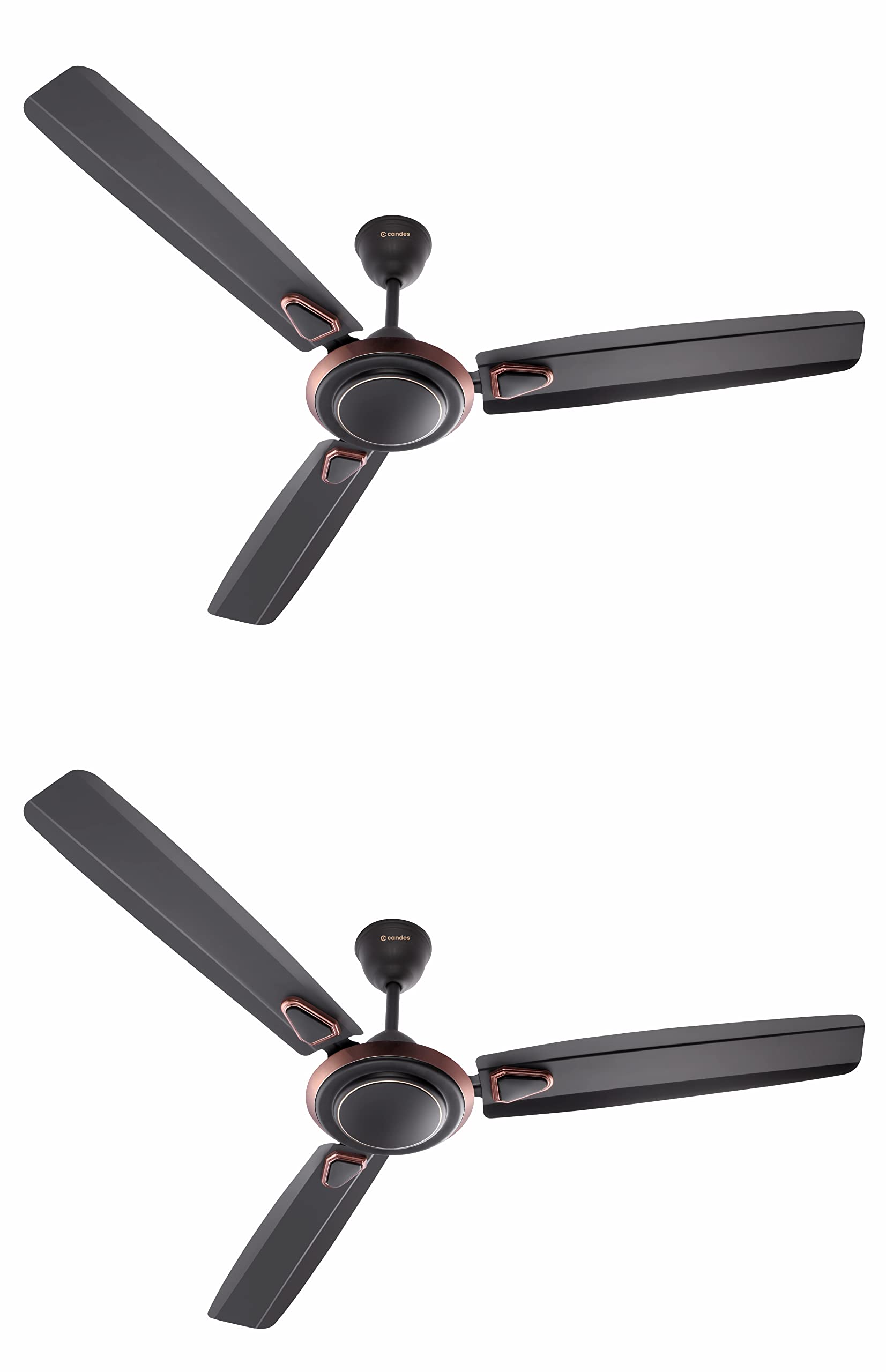 Candes Breeza 1200mm/48 inch High Speed Anti dust Decorative 3 Star Rated Ceiling Fan 405 RPM with 2 Yrs Warranty (Pack of 1,Coffee Brown) (Coffee Bro