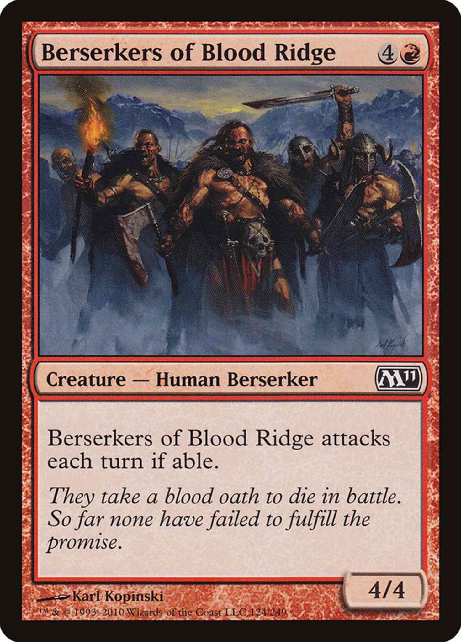 Ridge 124 magic – Berserkers of Blood Ridge [124] [Magic 2011] [Non-Foil]