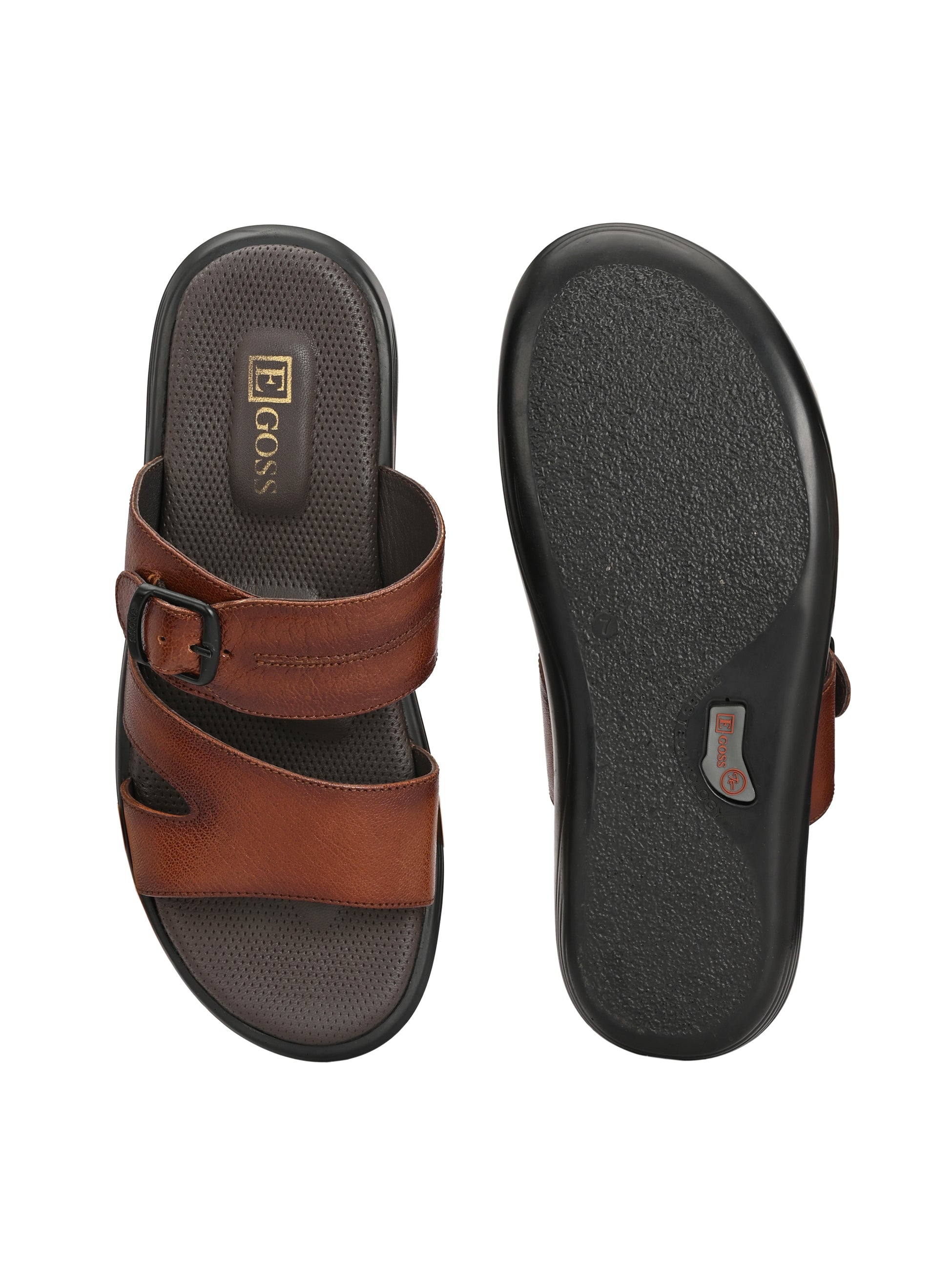 Egoss Shoes Egoss Leather Slippers For Men - view 9