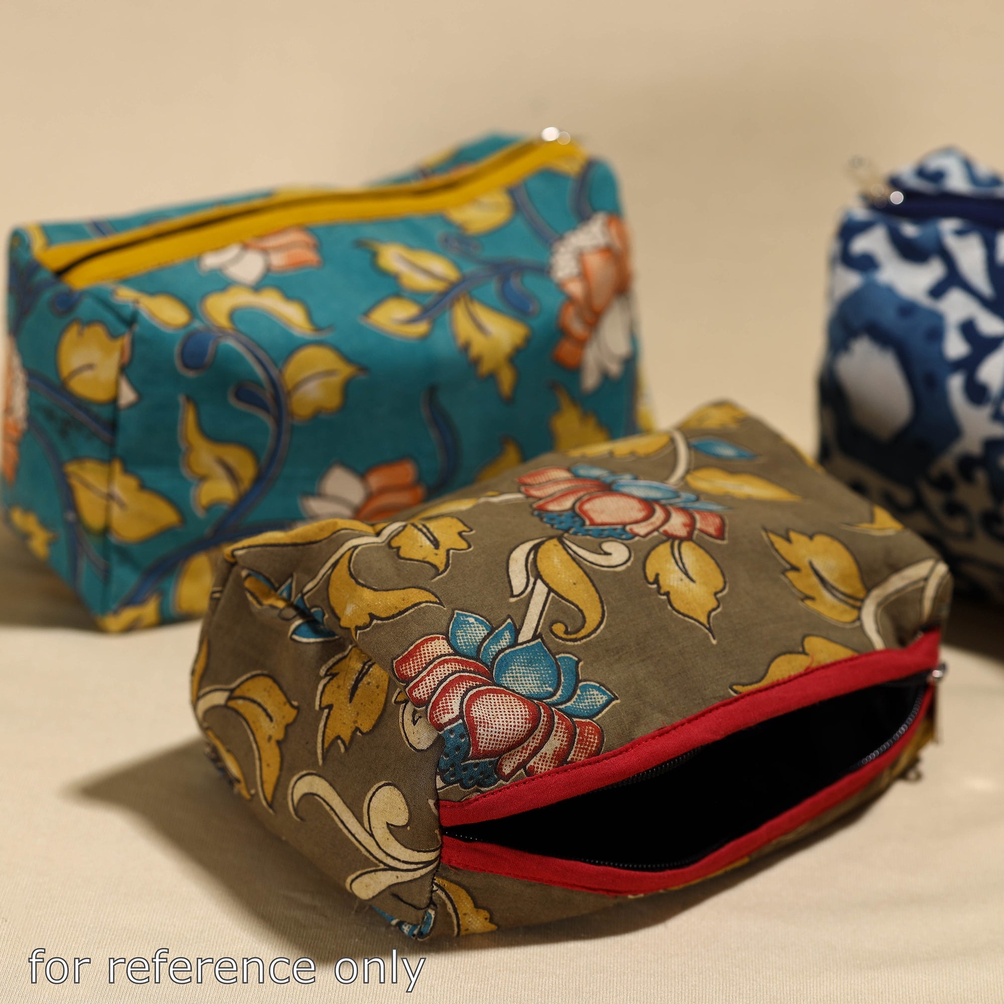 NOORI BAZAR Brown - Handmade Cotton Toiletry Pouch 03 - view 3