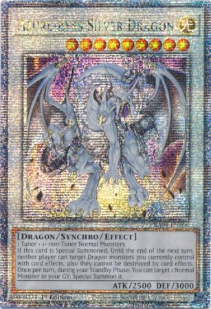Yu-Gi-Oh! Azure-Eyes Silver Dragon - RA04-EN208 - Quarter Century Secret Rare - 1st Edition