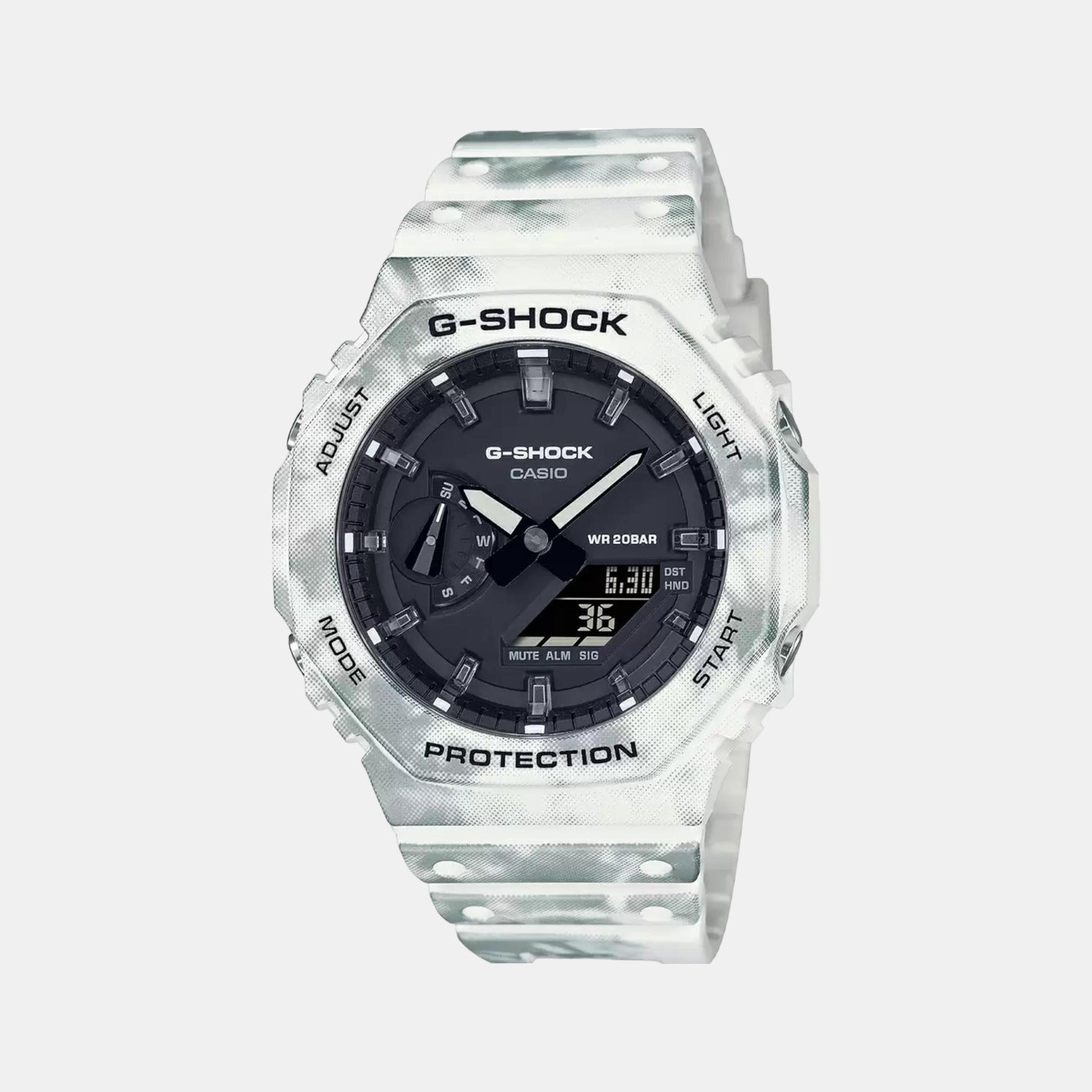 Casio G-Shock Men Quartz Black Dial Analog Resin Watch G1192
