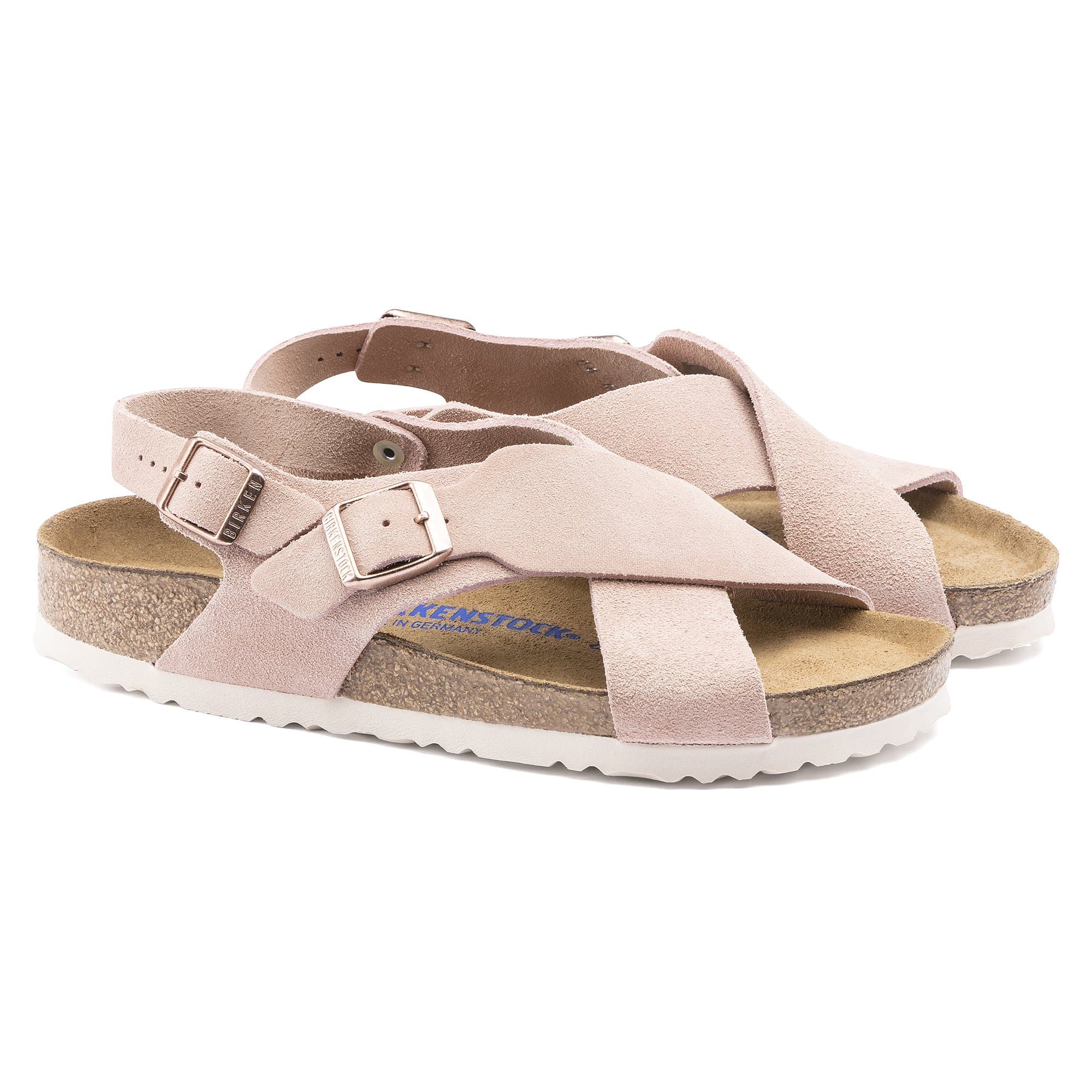Birkenstock Tulum Soft Footbed Suede Leather – Pink Pink/Light Rose