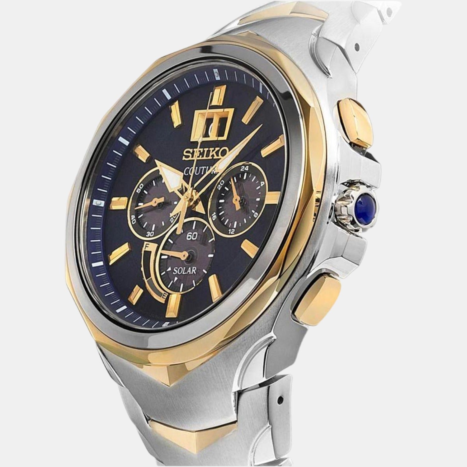 Seiko Coutura Men Quartz Blue Dial Chronograph Stainless Steel Watch SSC642P1 - view 2