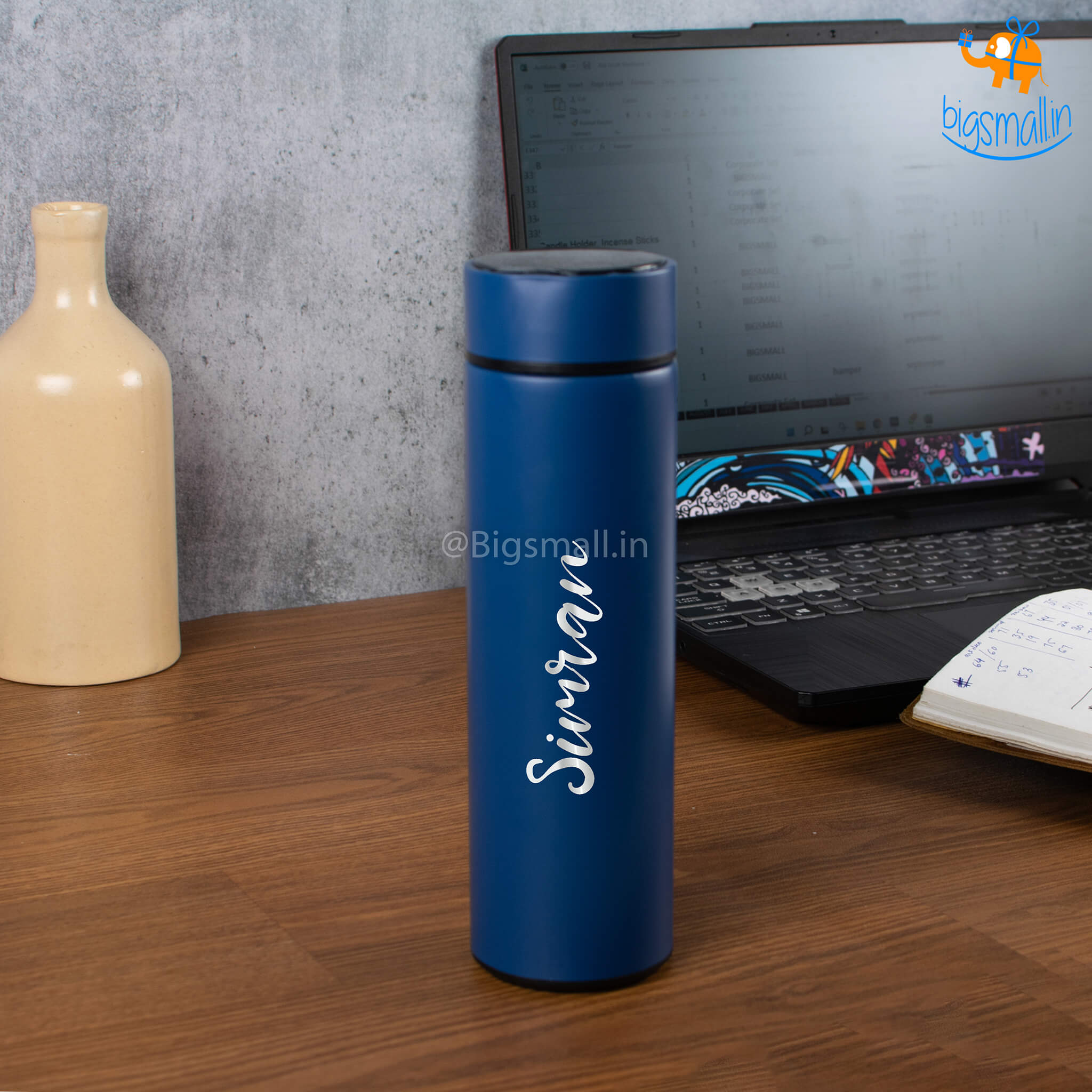 Asha Gifts Personalized Temperature Flask Bottle