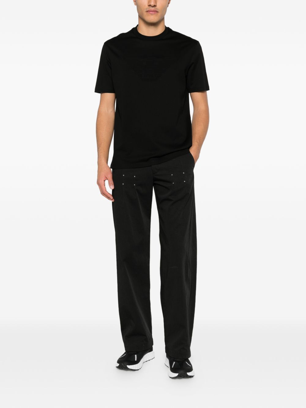 Emporio Armani Logo cotton t-shirt – 100% Cotton - view 3