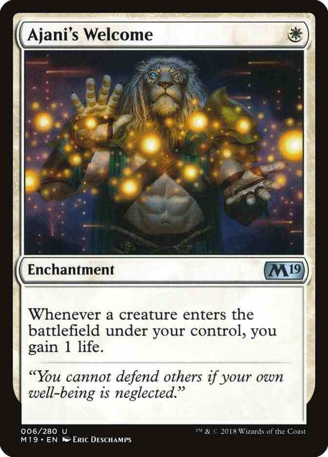 Welcome 6 core – Magic Ajani's Welcome [6] [Core Set 2019] [Non-Foil]