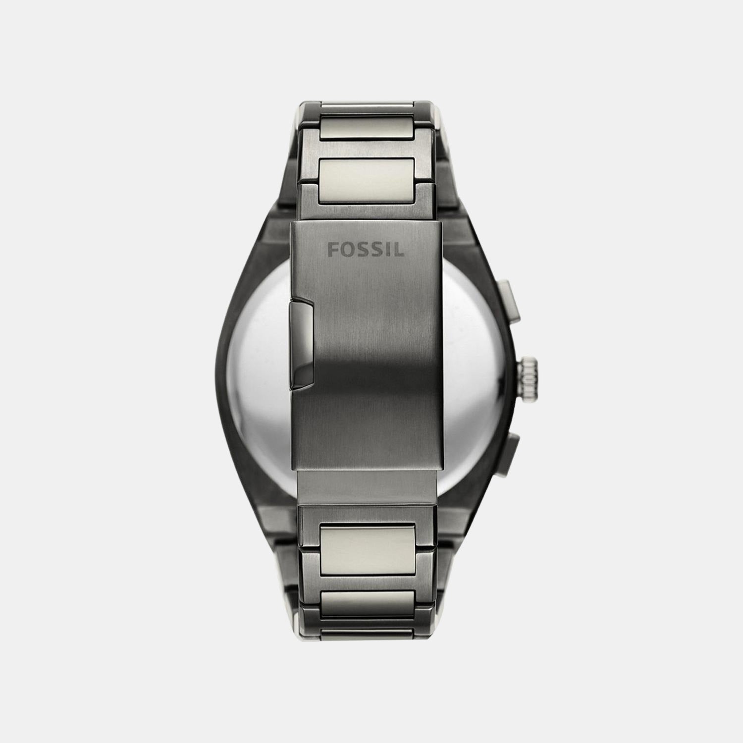 Fossil Everett Men Quartz Grey Dial Chronograph Stainless Steel Watch FS5830 - view 3