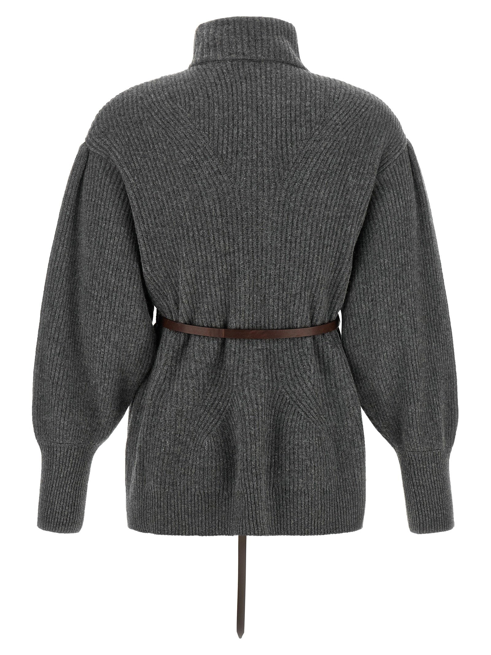 Brunello Cucinelli Belted Cardigan – 60% wv, 30% ws, 10% se - view 2