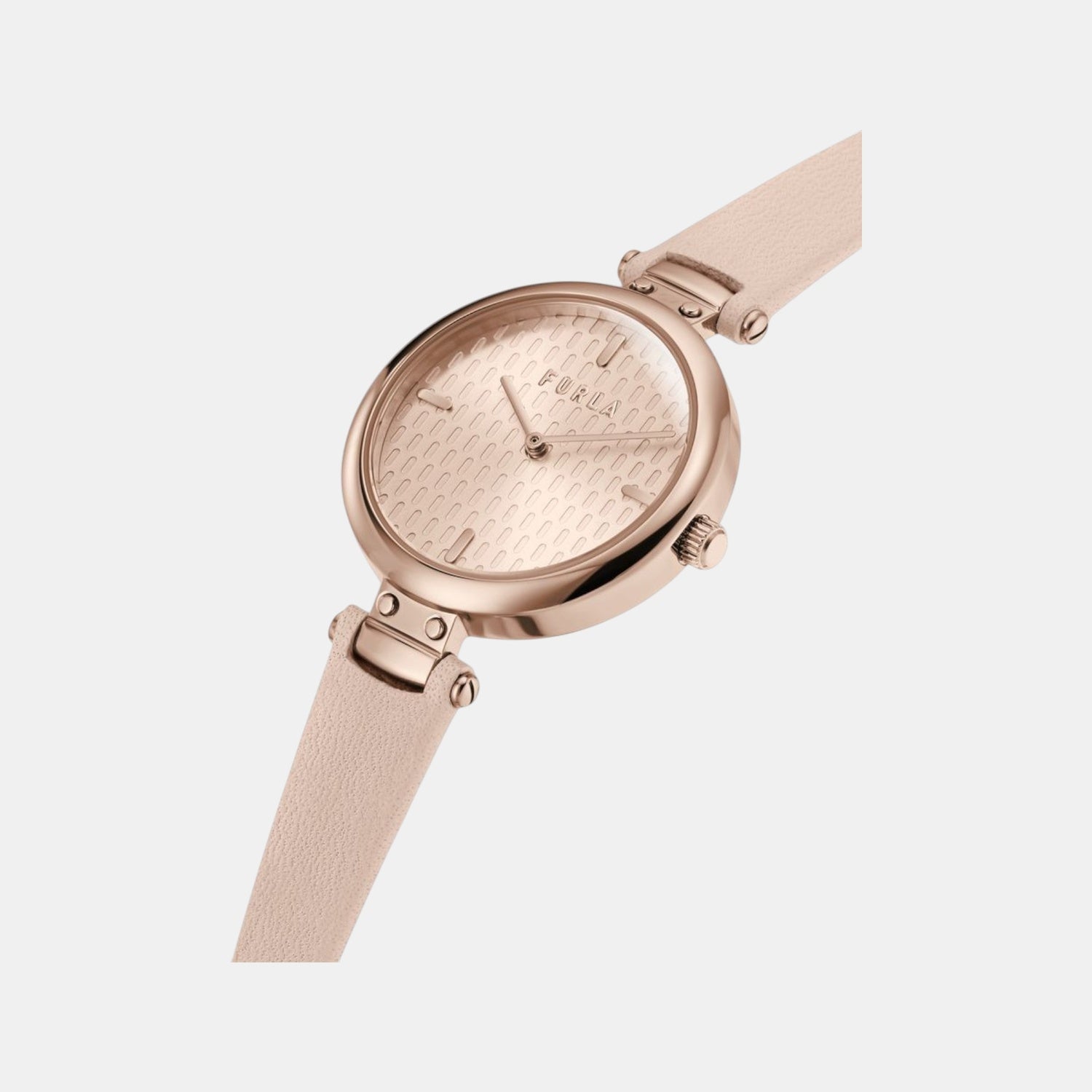 Furla New Pin Women Quartz Rose Gold Dial Analog Leather Watch WW00018004L3 - view 3