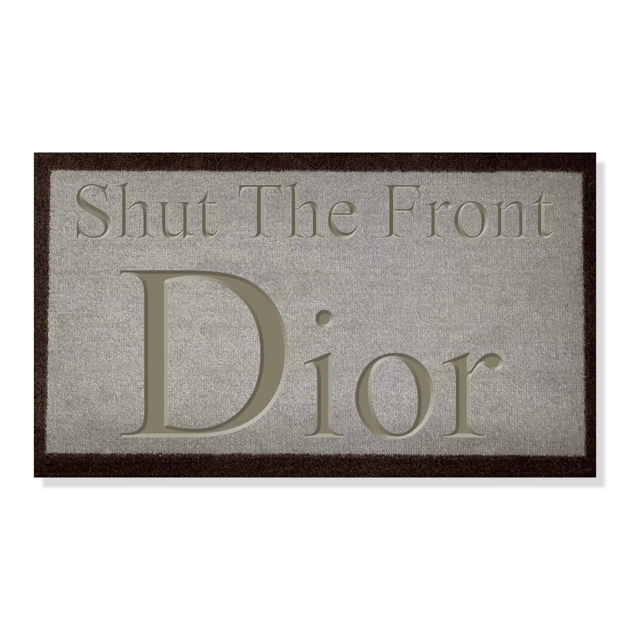 Dior Shut The Front Dior Doormat Light Brown 70x40cm - view 3