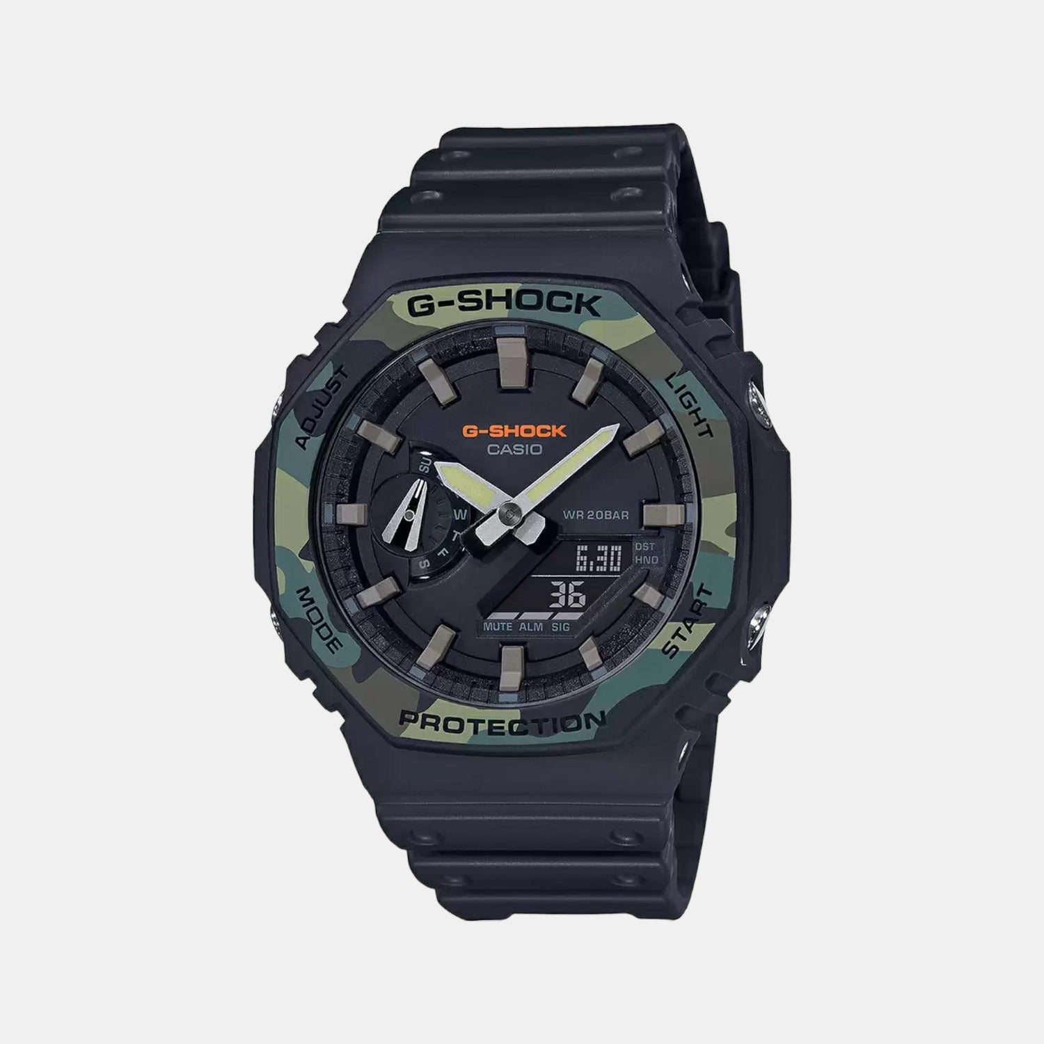 Casio G-Shock Men Quartz Black Dial Analog-Digital Resin Watch G1047