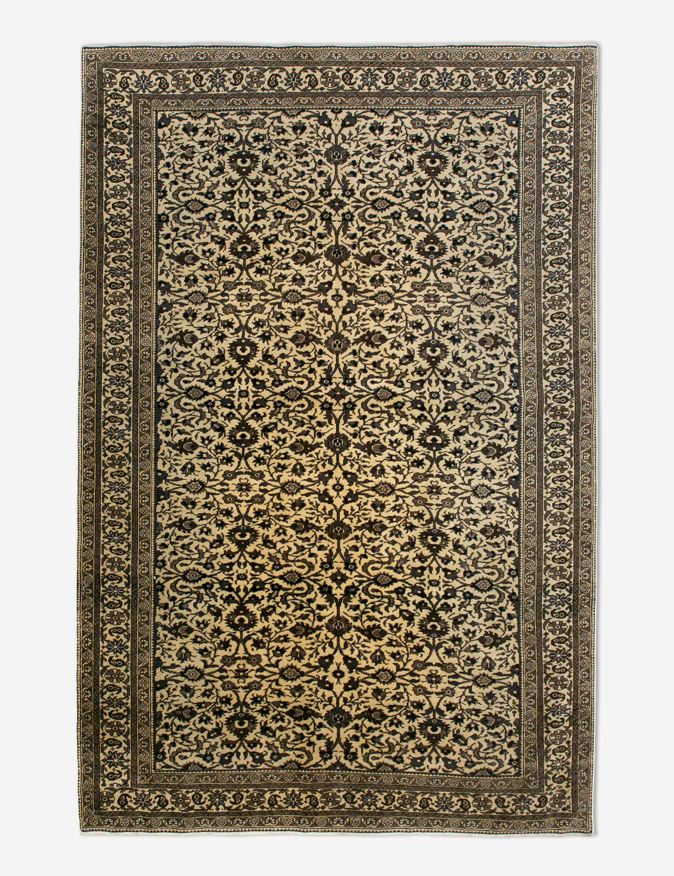 Lulu and Georgia Vintage Turkish Hand-Knotted Wool Rug No. 458, 4'11" x 7'3"