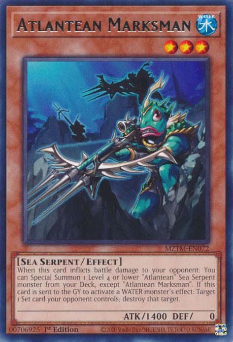 Yu-Gi-Oh! Atlantean Marksman - MZTM-EN072 - Rare - 1st Edition