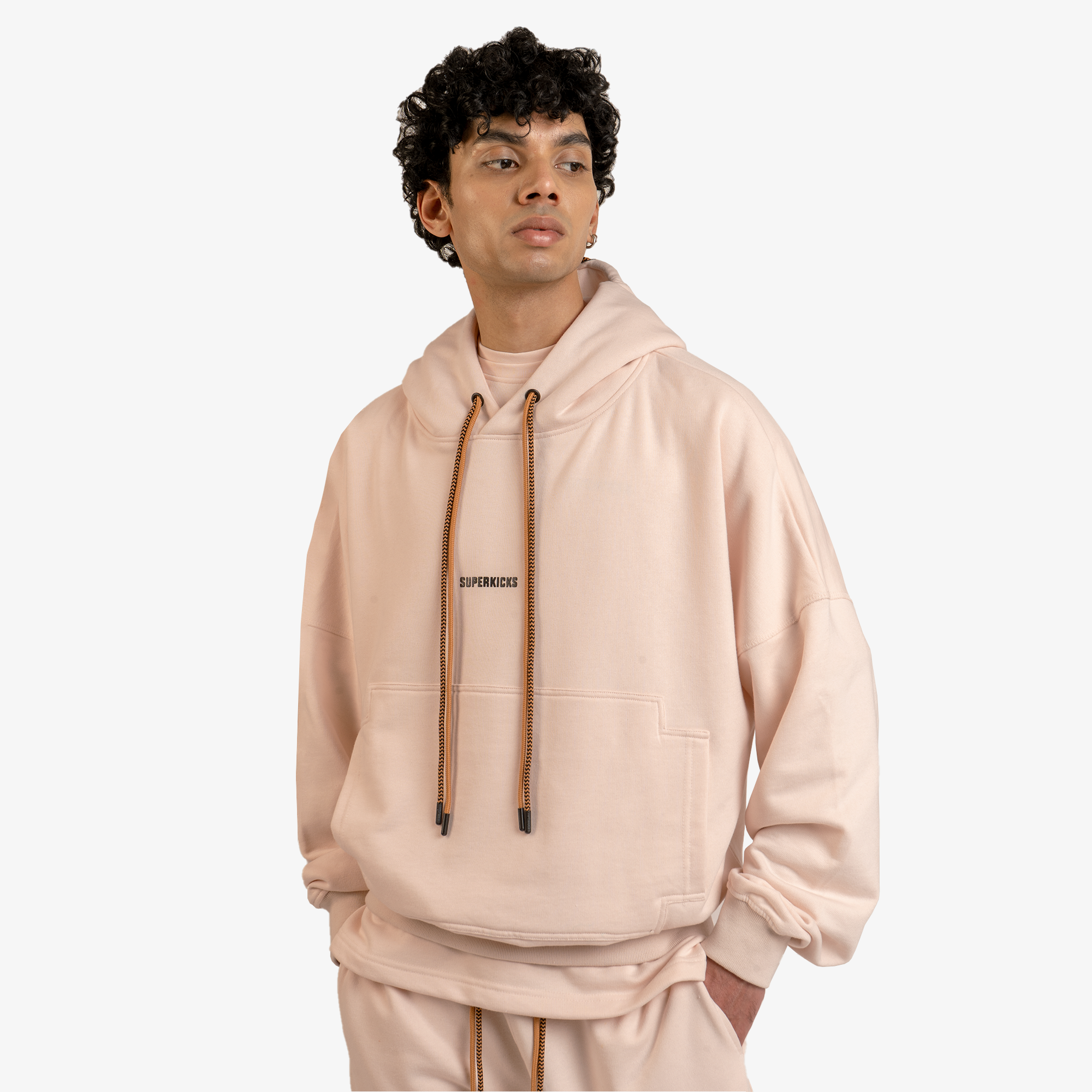 Superkicks | STARRY DISCO HOODIE { PEACH - view 4
