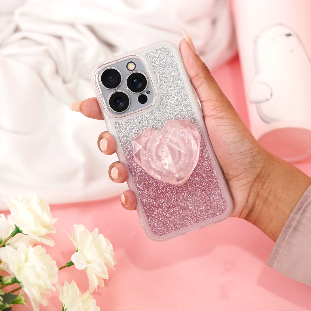 Peeperly Shimmering Bling Heart Case - view 2