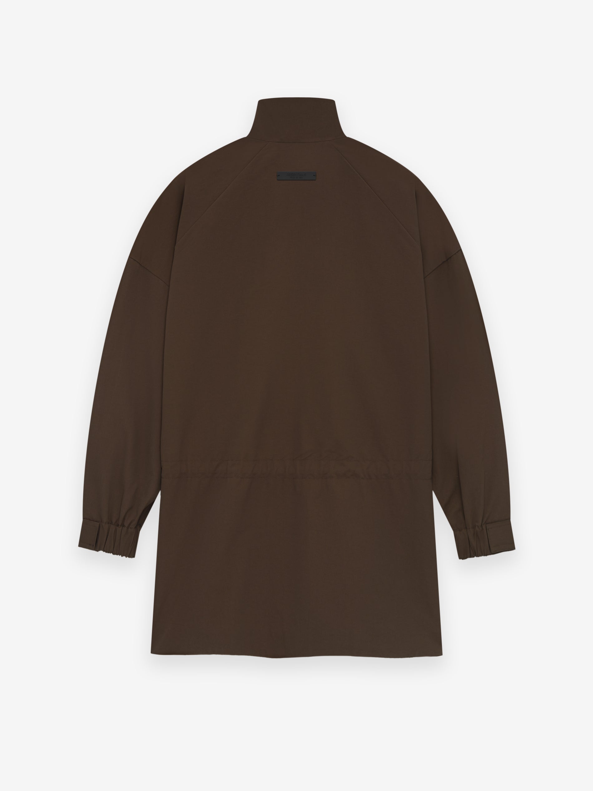 ESSENTIALS Military Nylon Mockneck Anorak – Brown - view 2