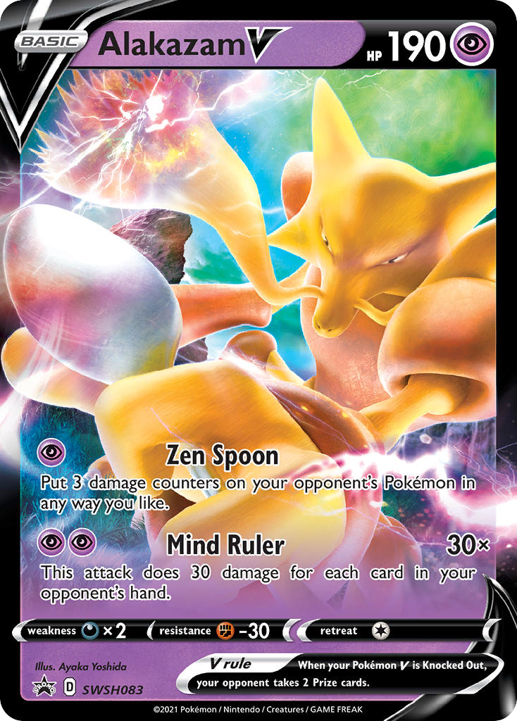 Promo swshp-swsh083 ultra – Pokémon Alakazam V - SWSH083 - Promo [swshp-SWSH083] [Ultra] - Alakazam V - SWSH083 - Promo